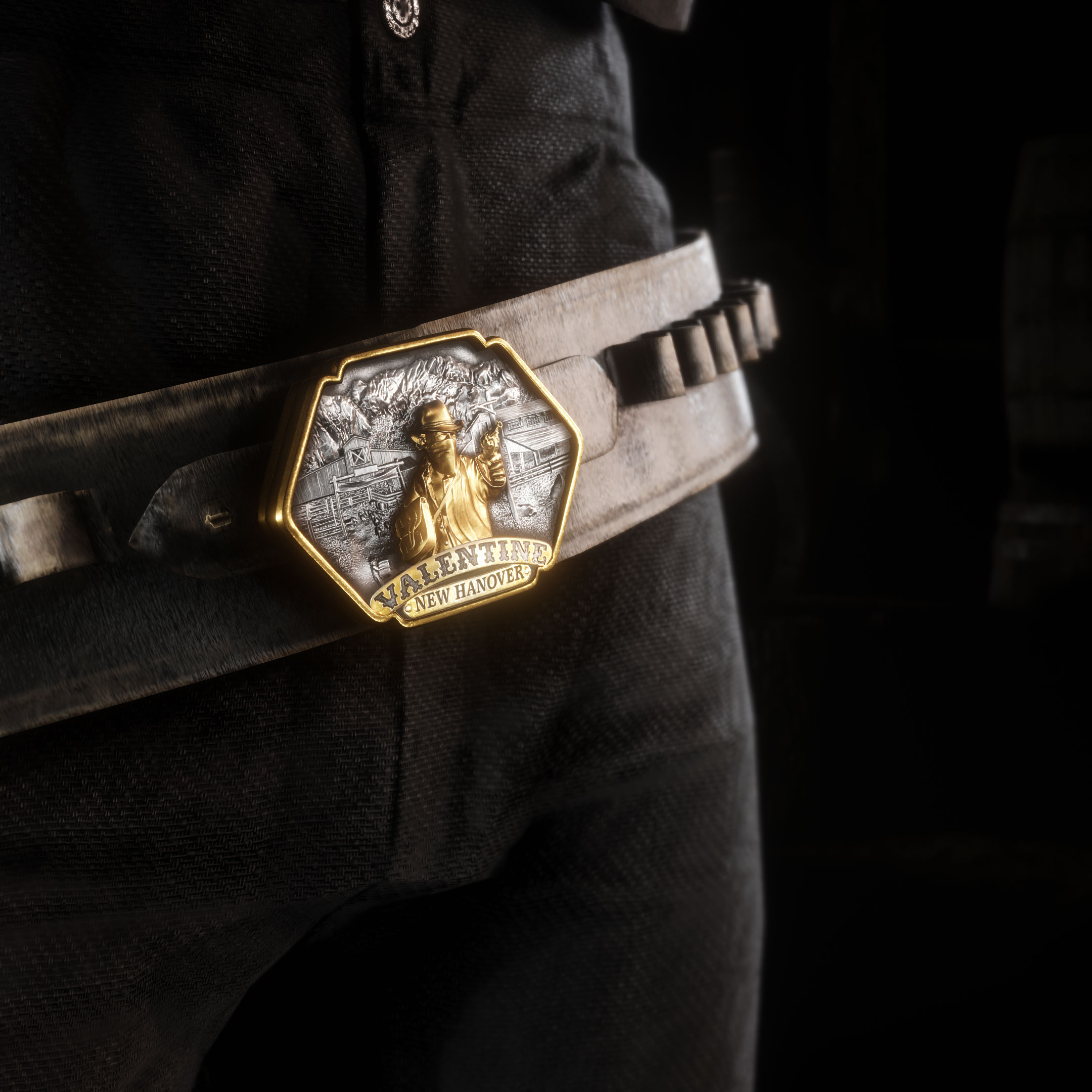 John Marston's Belt Buckle R/reddeadredemption