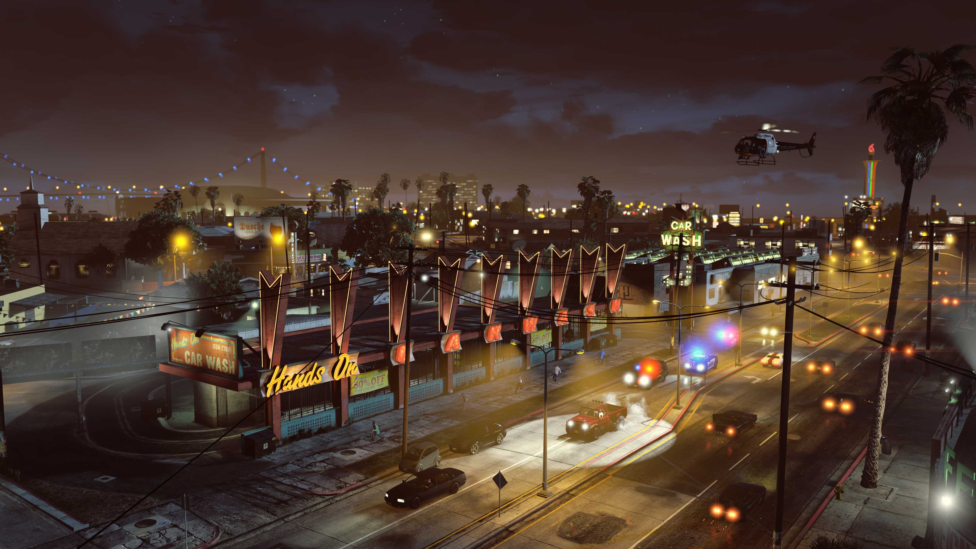 Imagem divulgada pela Rockstar Games do GTA 5 no PlayStation 5 E Xbox Series S/X.