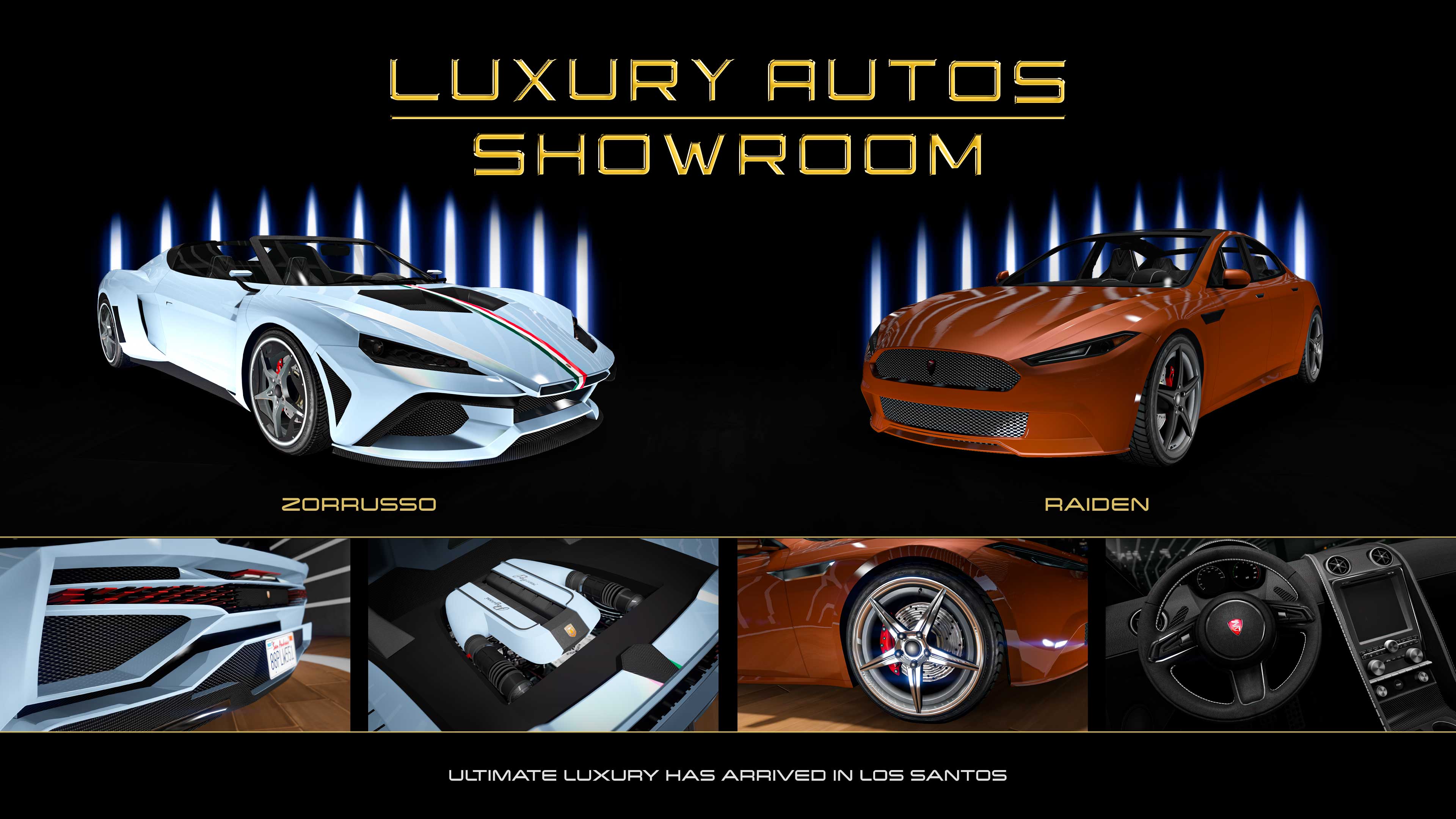 Poster dell'autosalone Luxury Autos