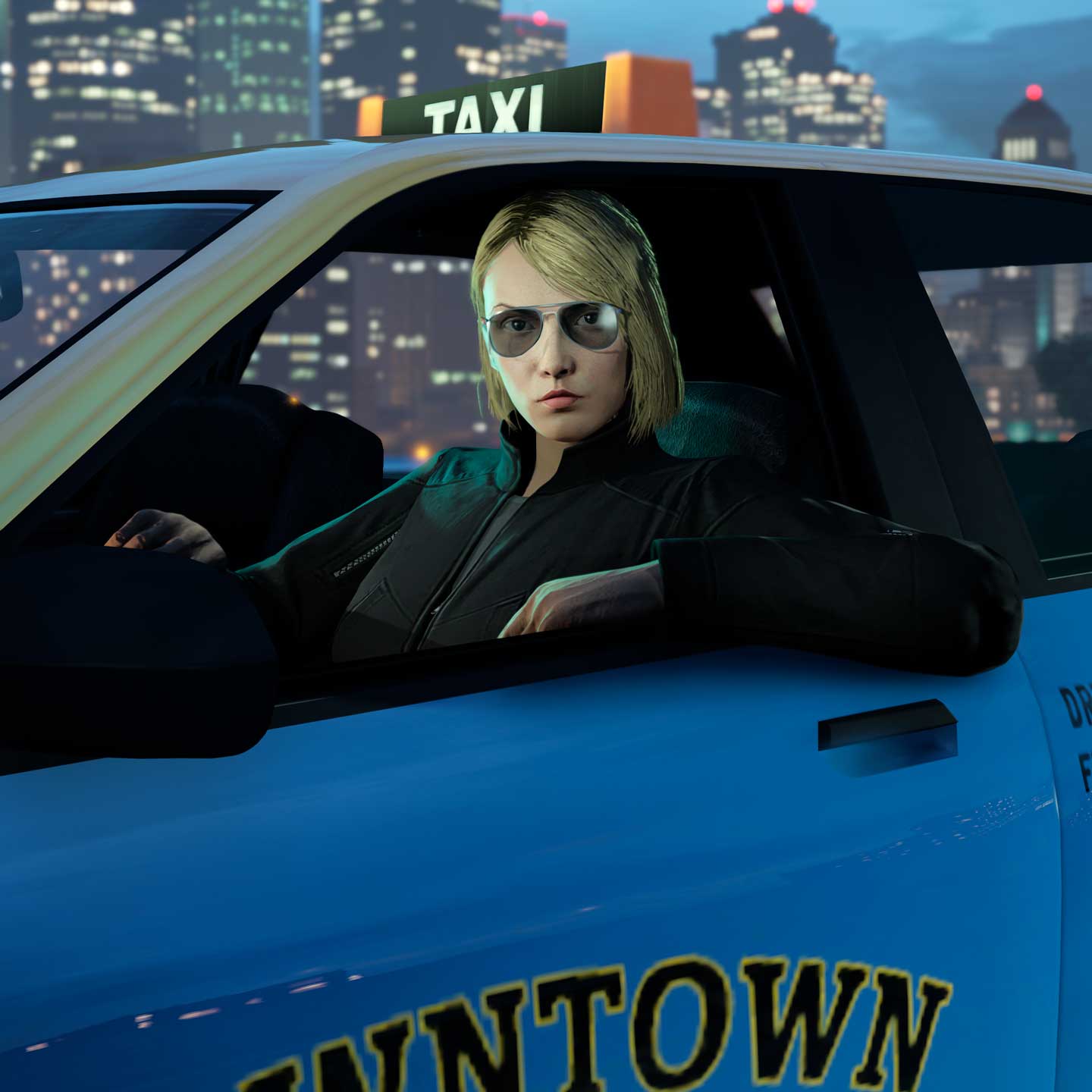 gta v downtown cab busy