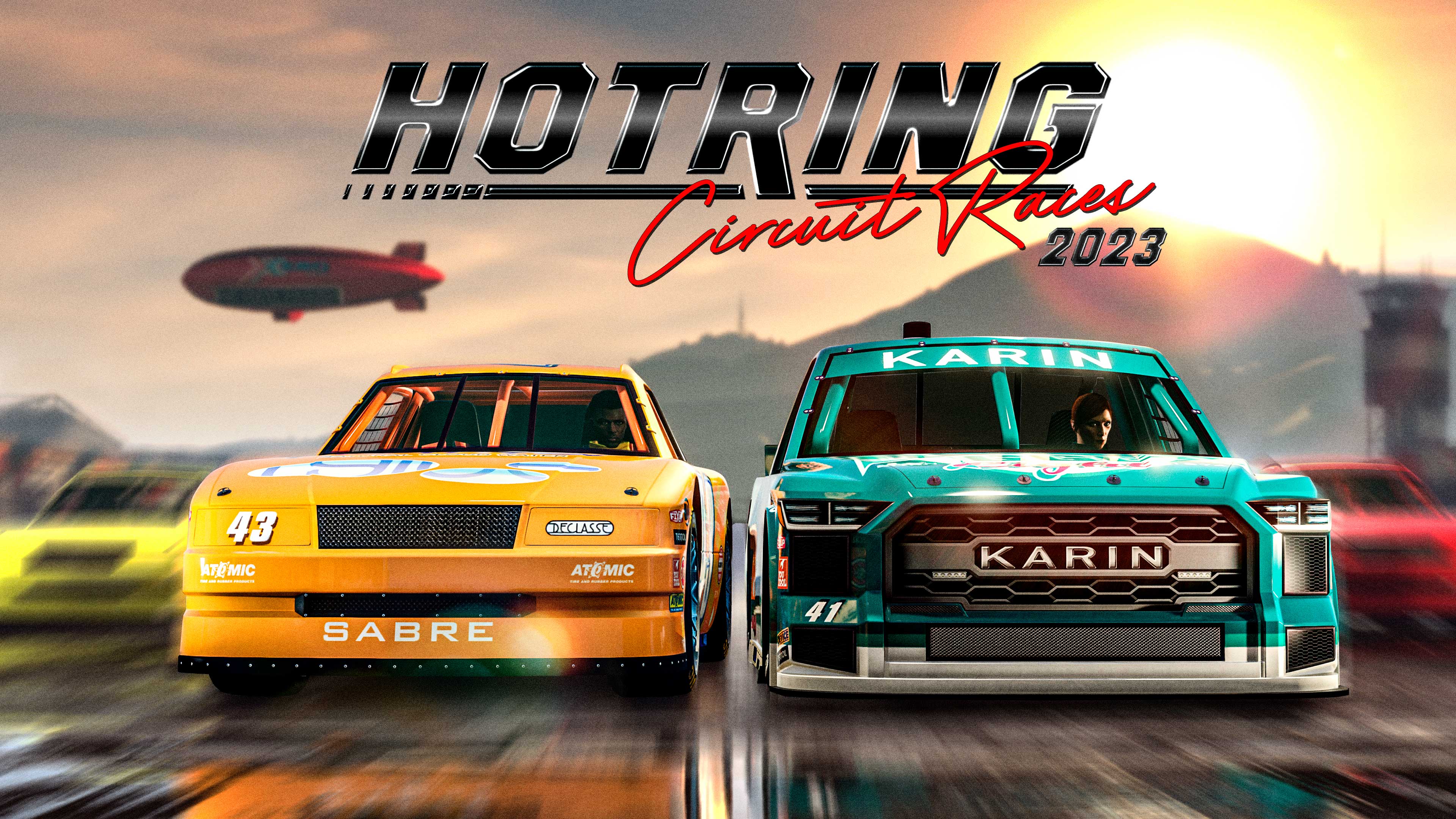 Immagine di gioco e logo della serie Hotring