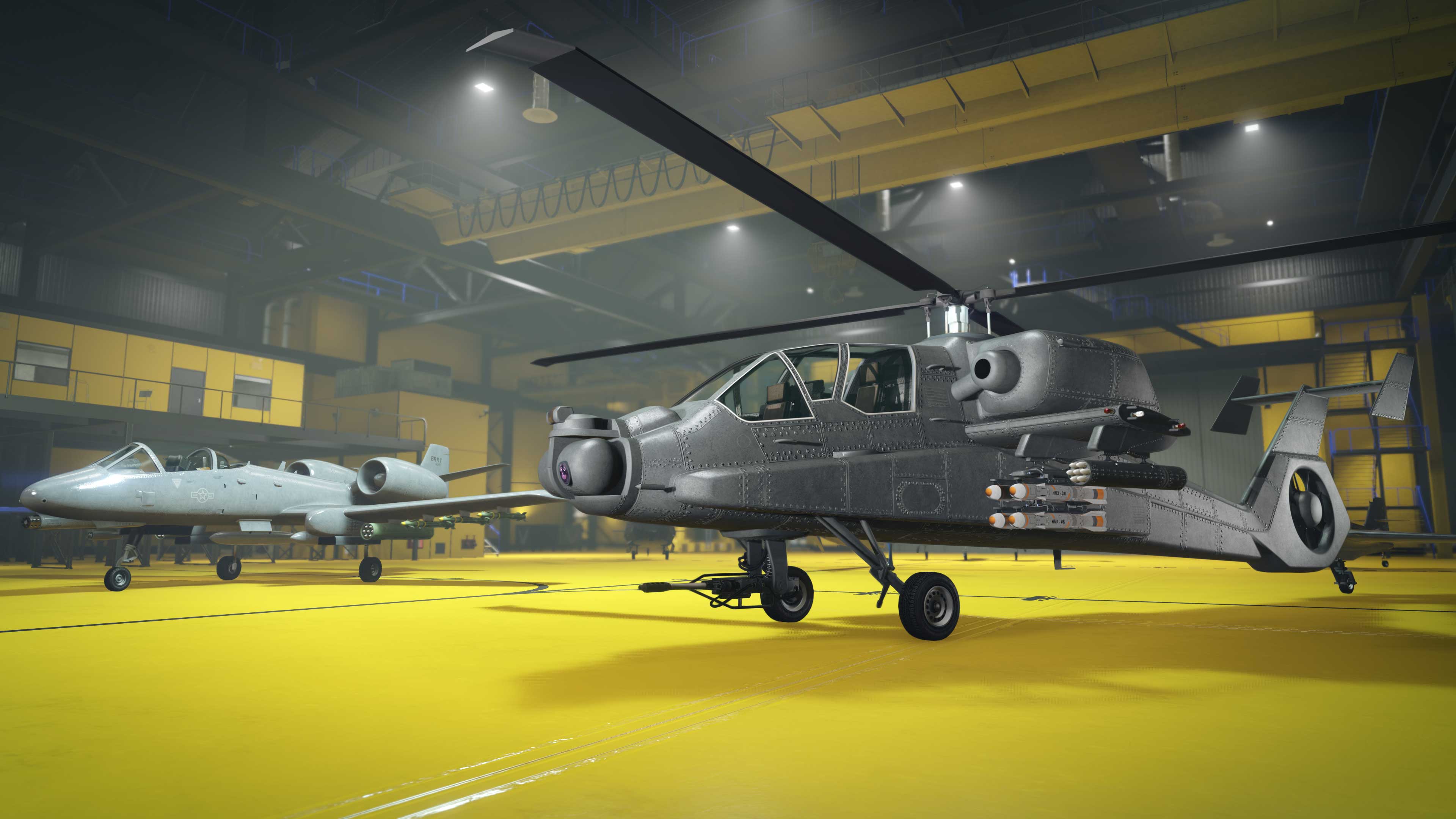 Immagine di un hangar di GTA Online