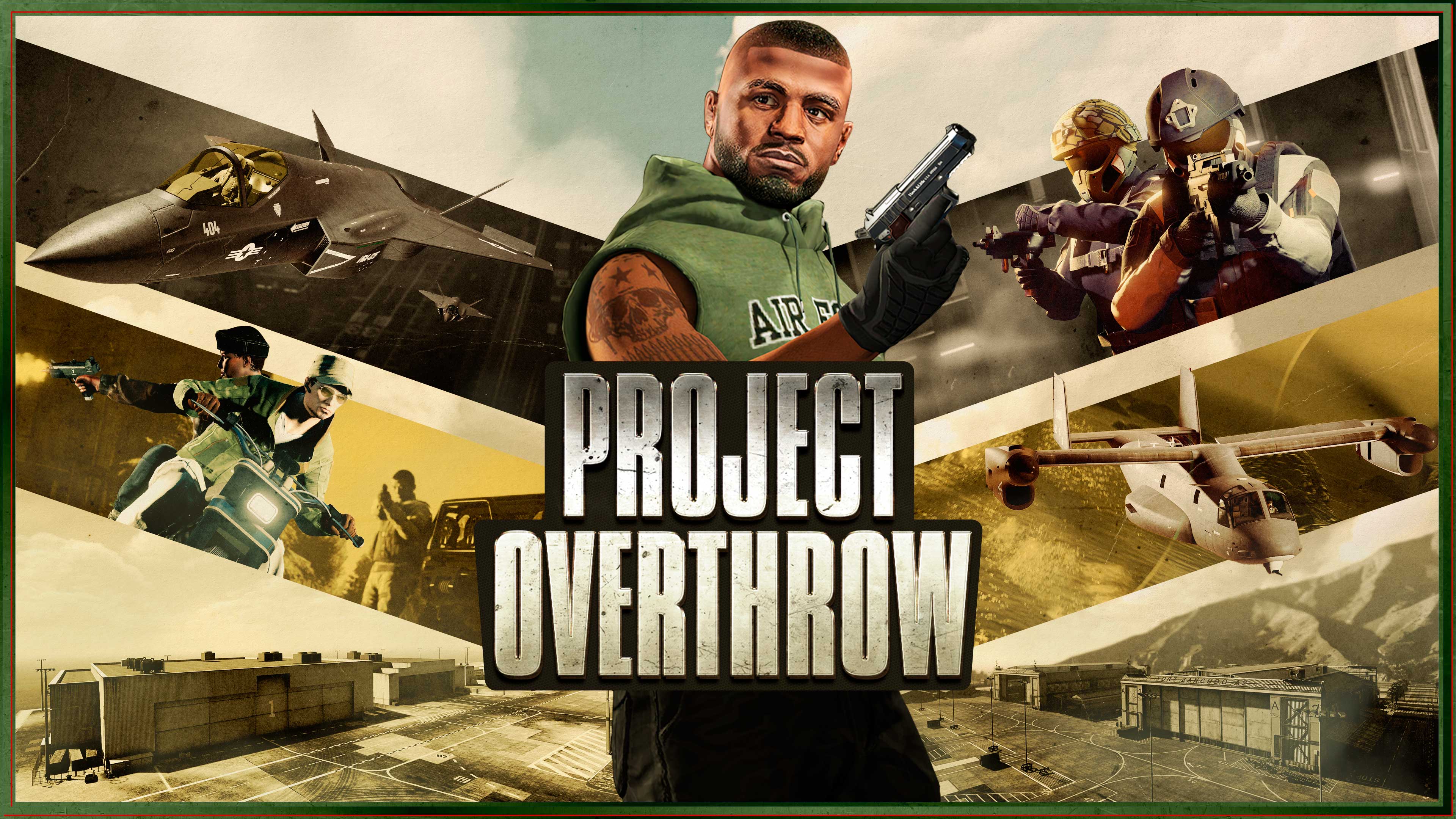 Poster e logo di Progetto Overthrow