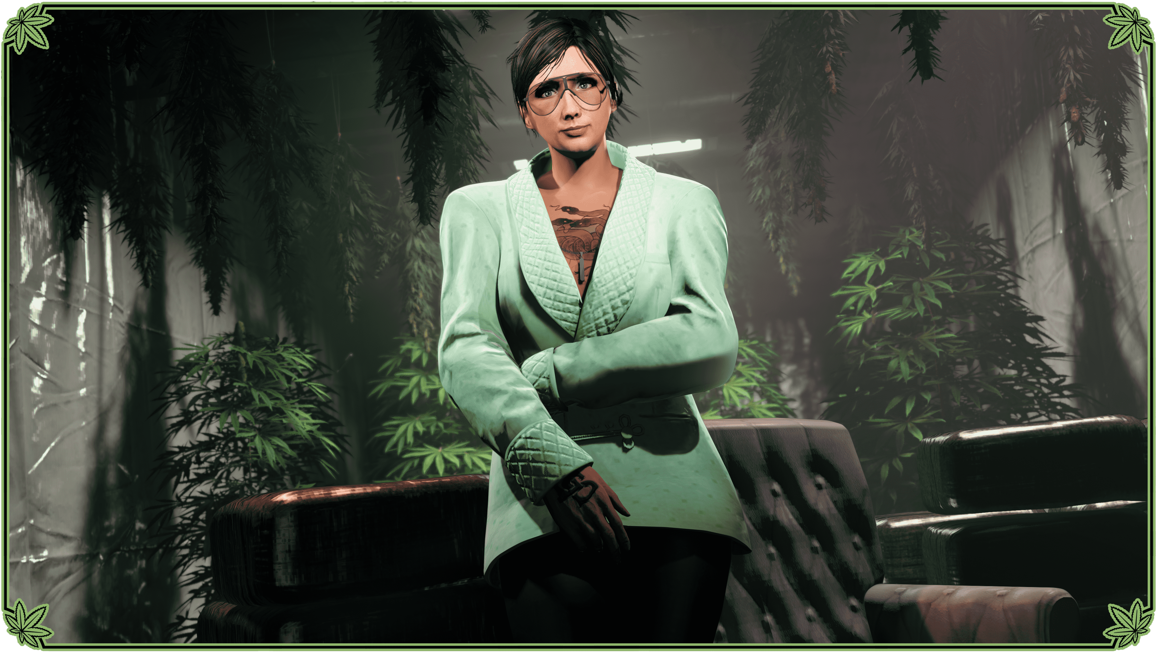 immagine della giacca smoking verde pastello