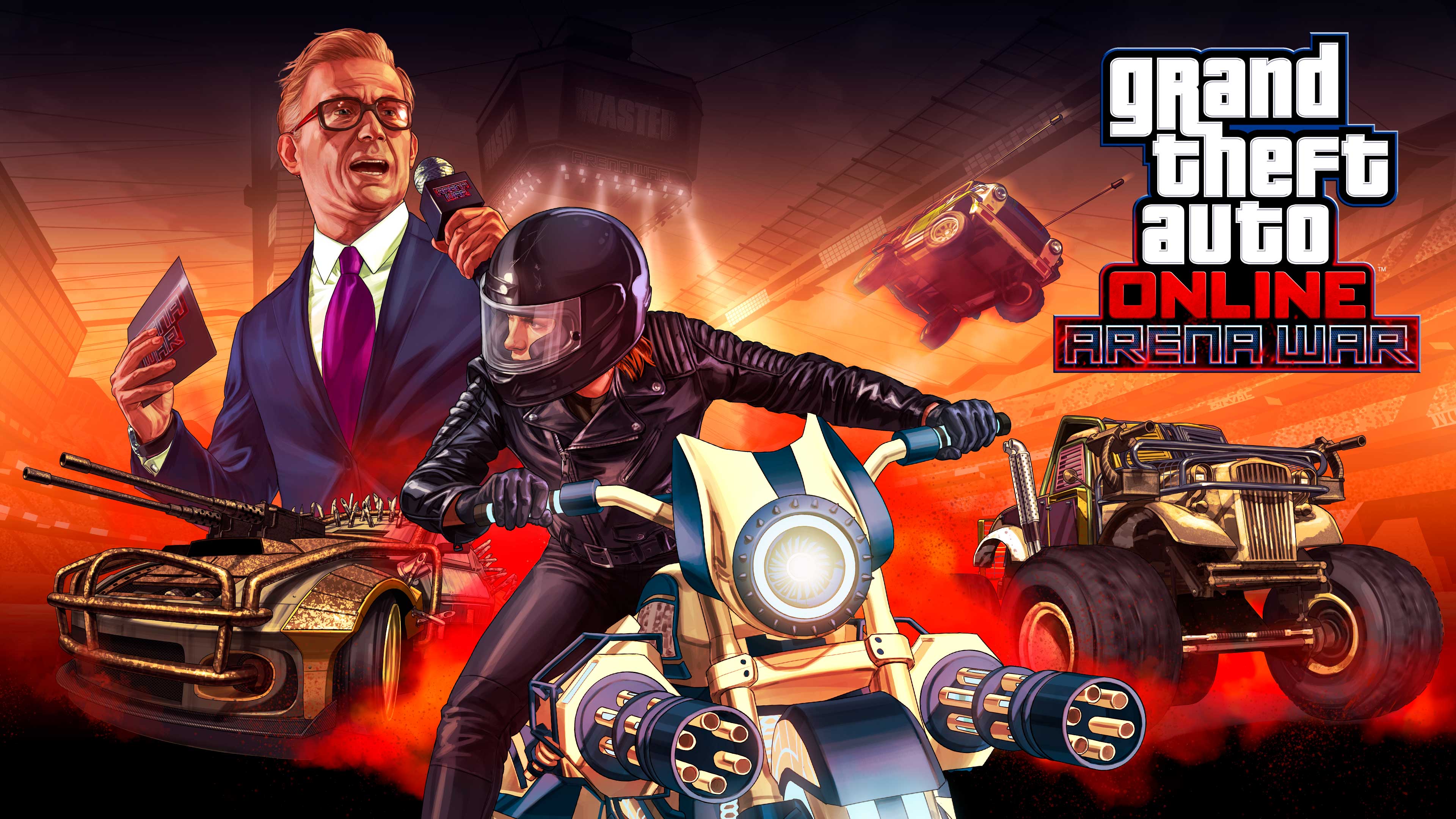 Arte e logo de Arena de Guerra do GTA Online