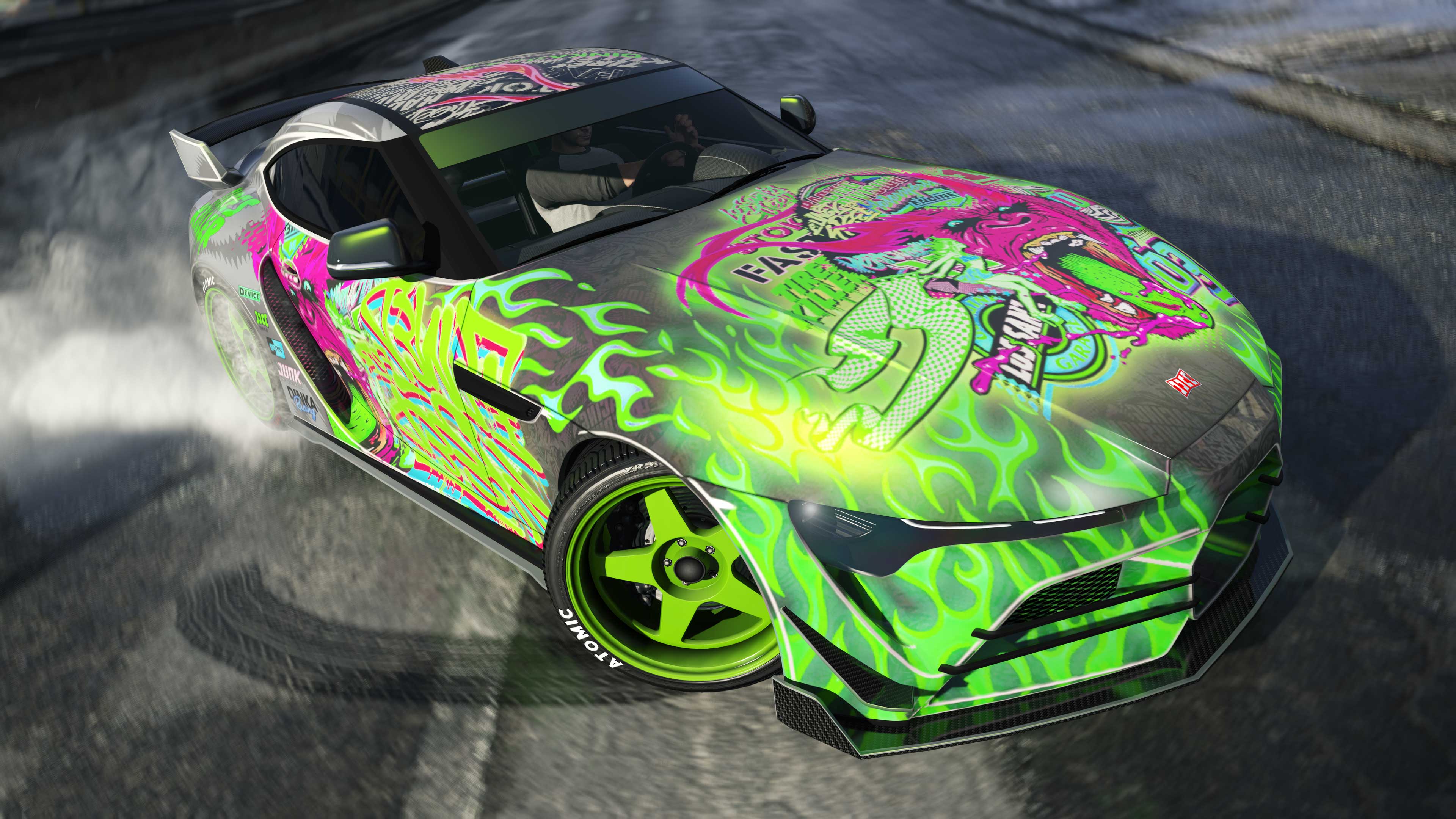 Dinka Jester RR com a estampa Gorila Drift Verde.