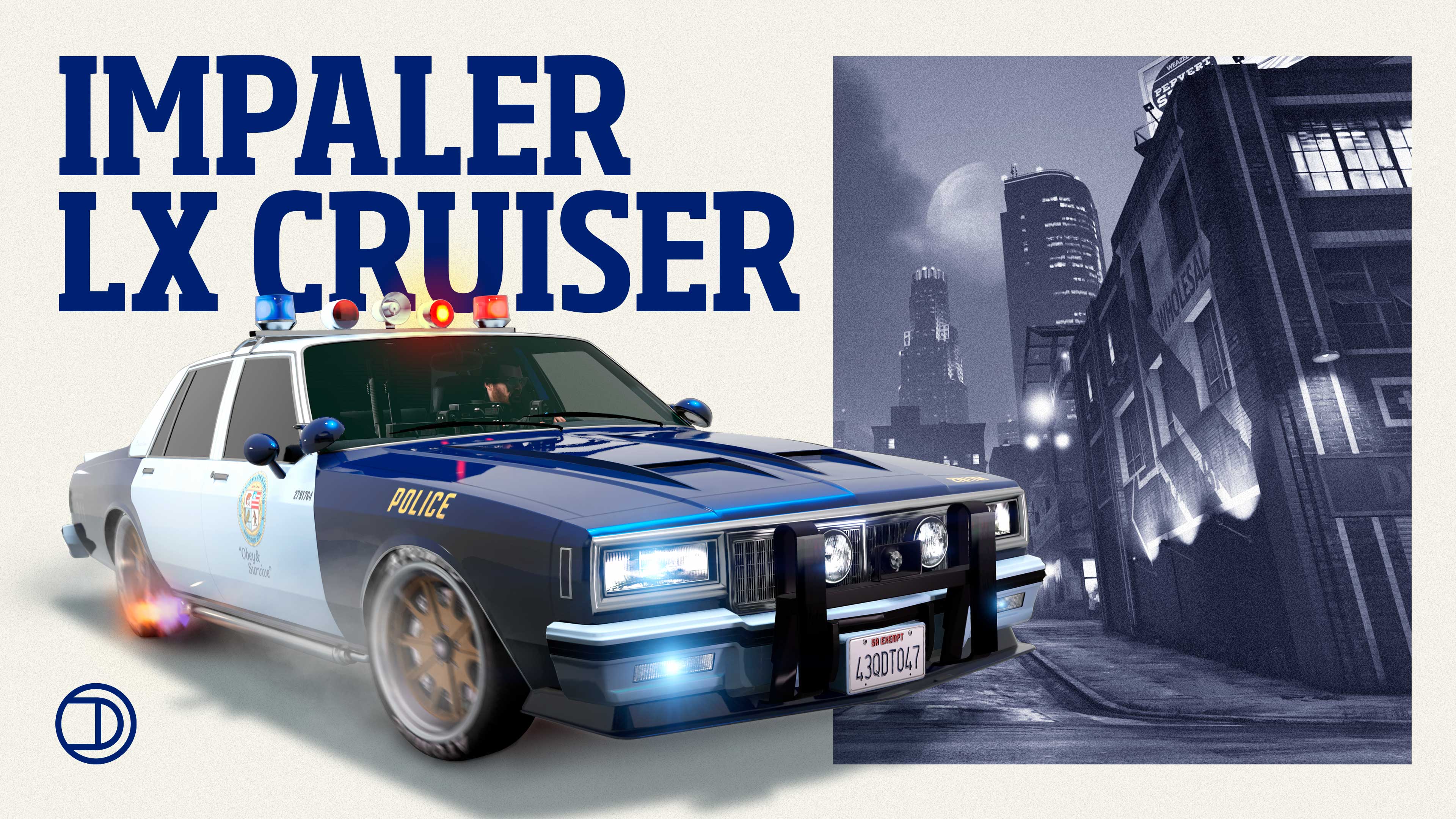 Pôster do veículo de autoridade Declasse Impaler LX Cruiser.