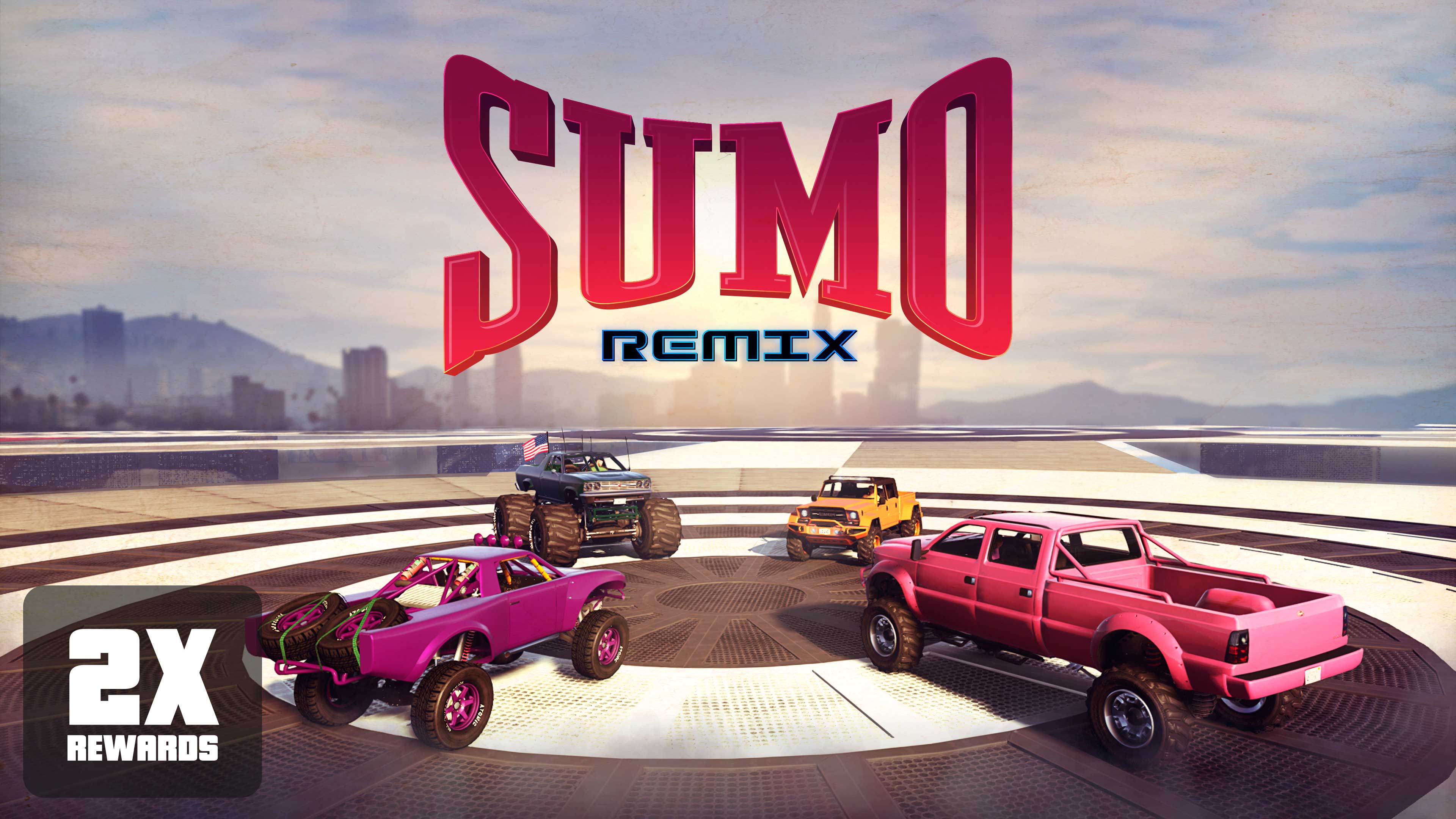 Zrzut ekrany przedstawiający tryb Sumo w GTA Online