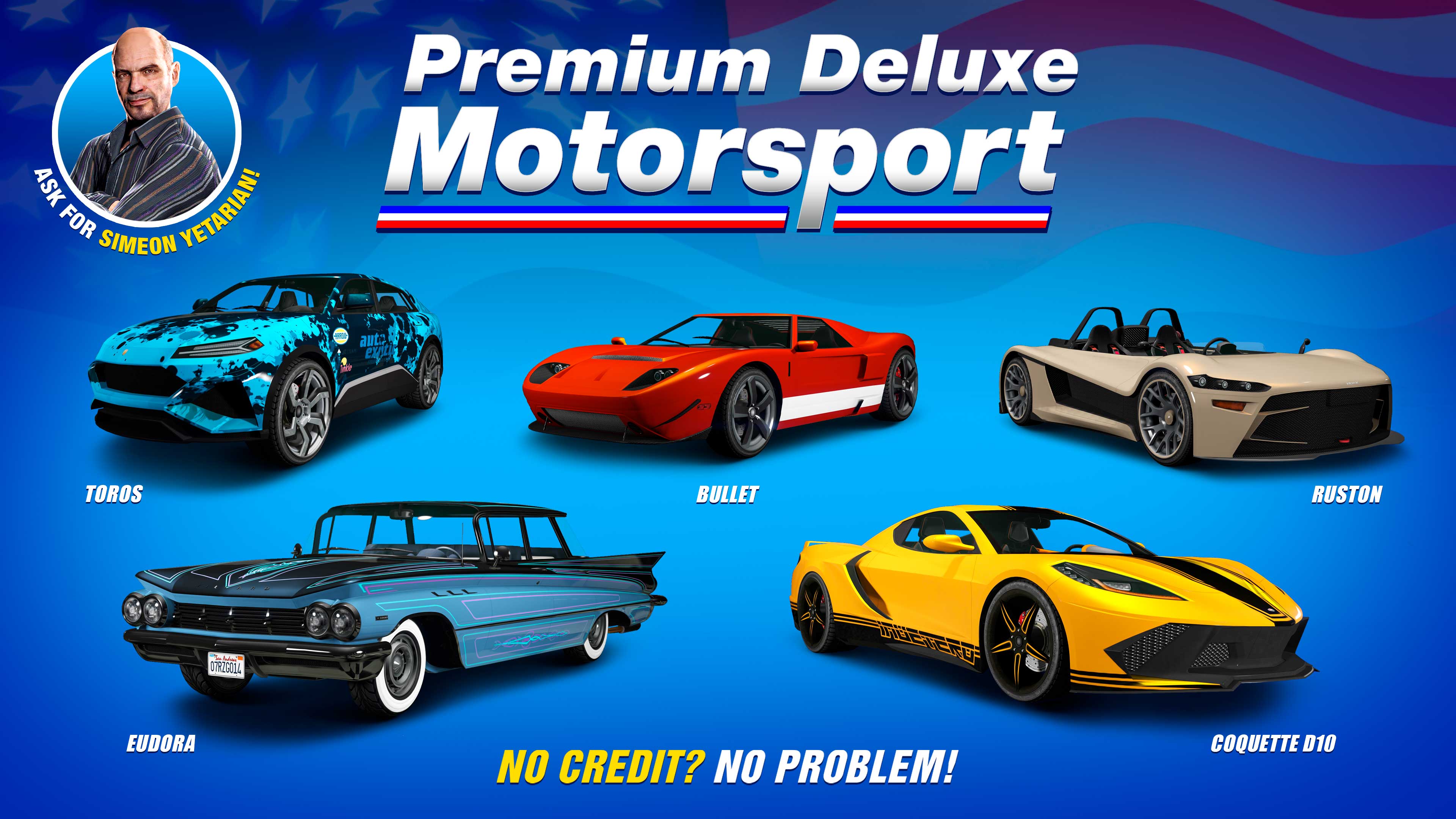 Grafika przedstawiająca salon Premium Deluxe Motorsport