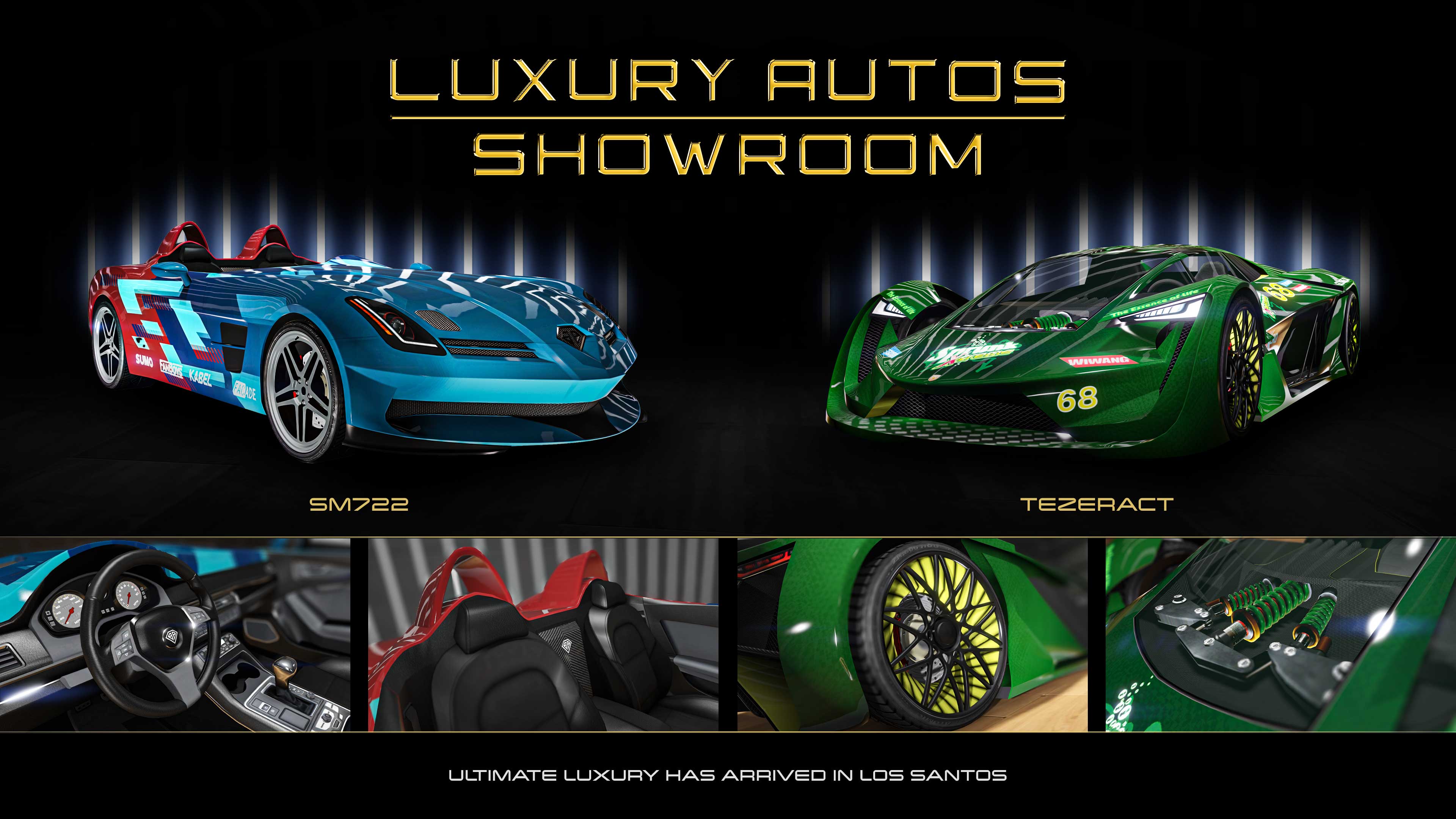 Poster dell’autosalone Luxury Autos