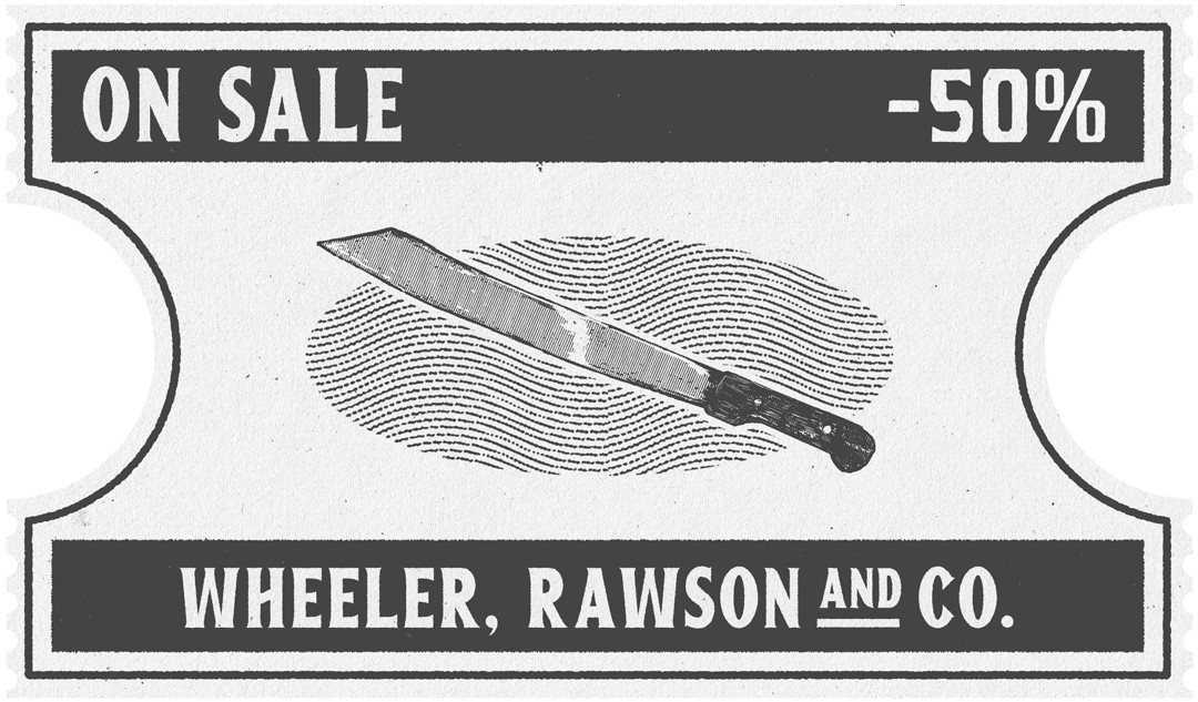 Machete Águila. 50% de desconto.