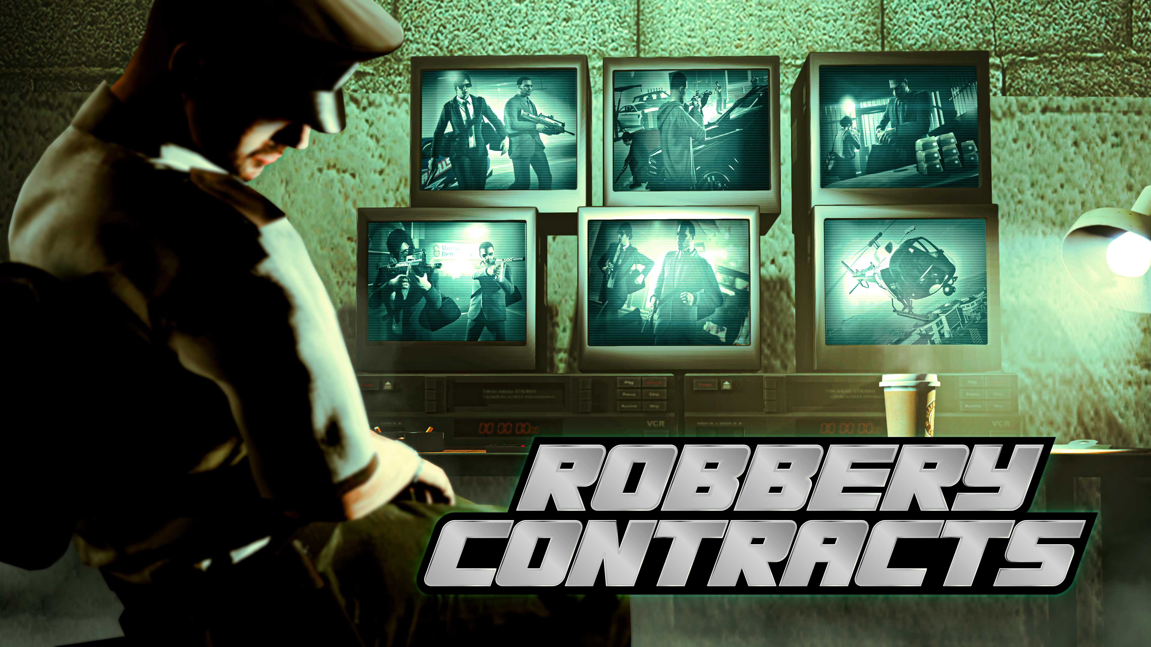imagem de GTA Online com logotipo de Contratos