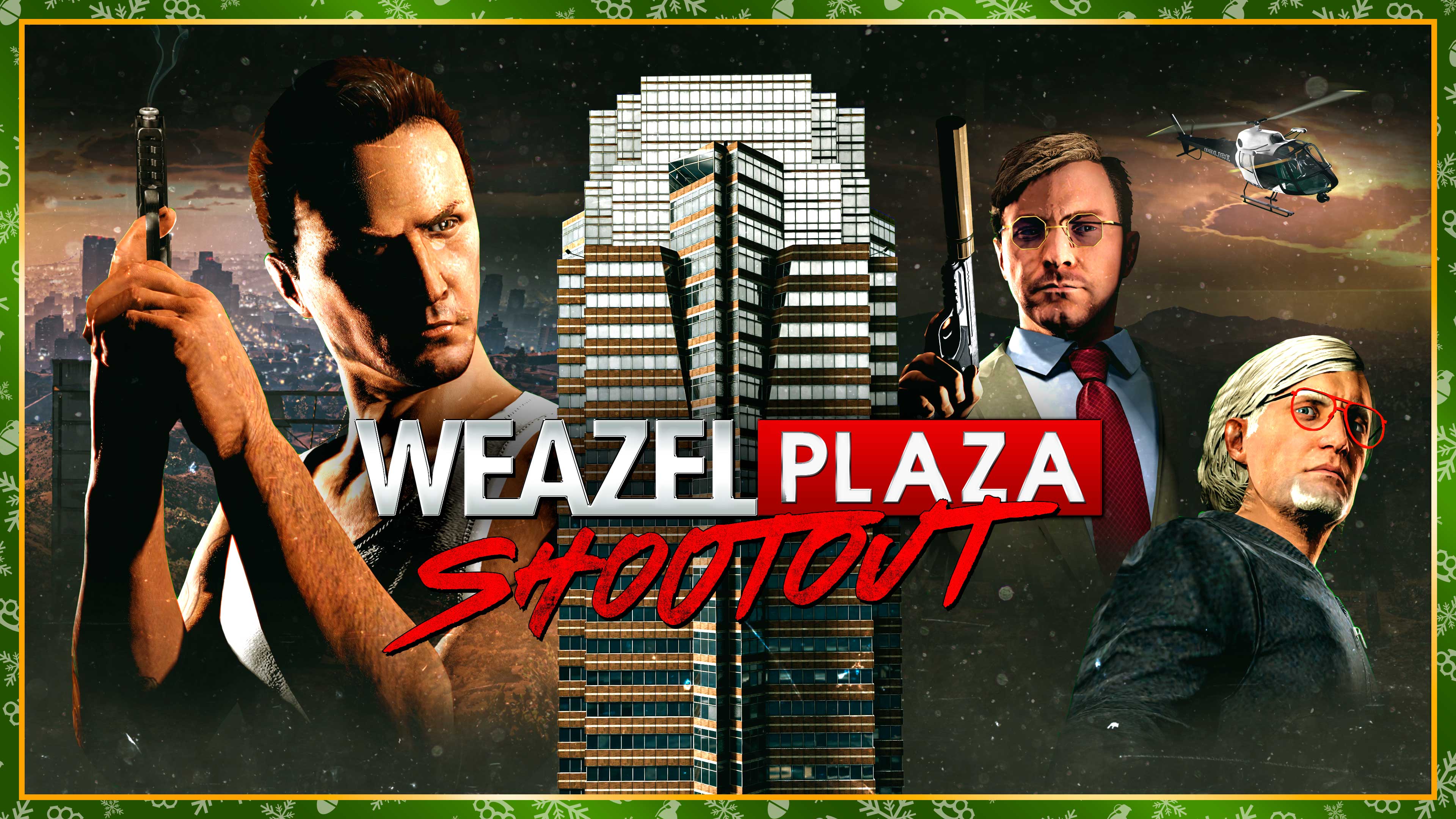 Pôster de tiroteio no Weazel Plaza