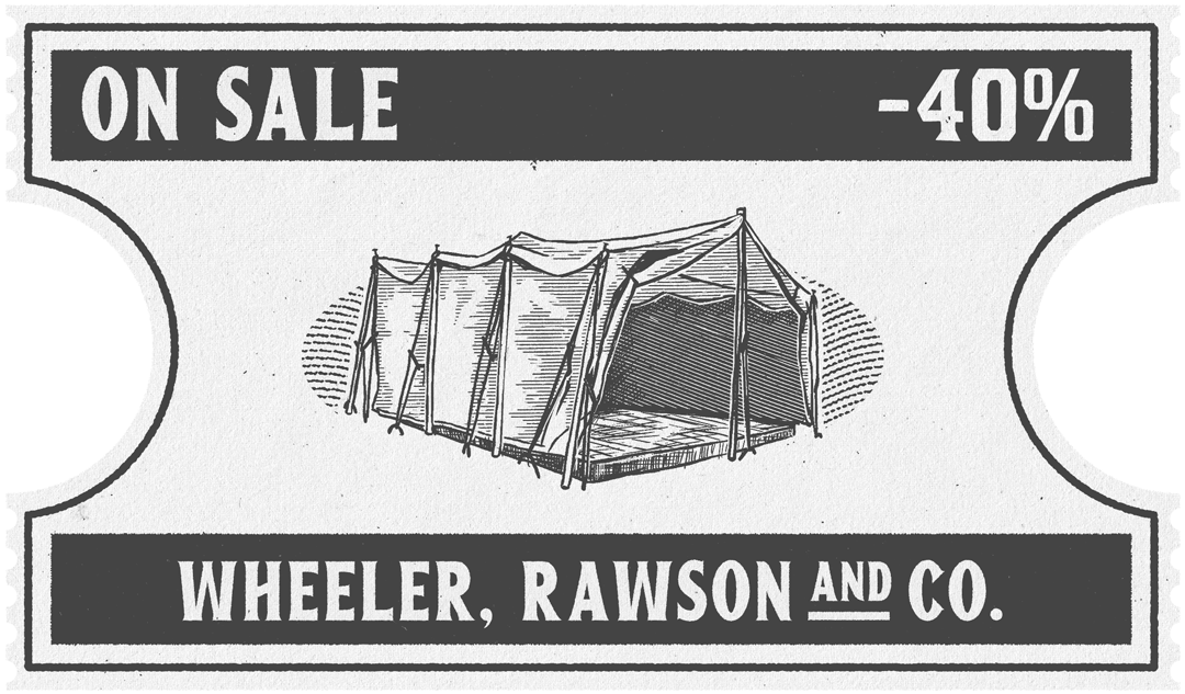 Temas e Bandeiras de Acampamento. 40% de desconto.