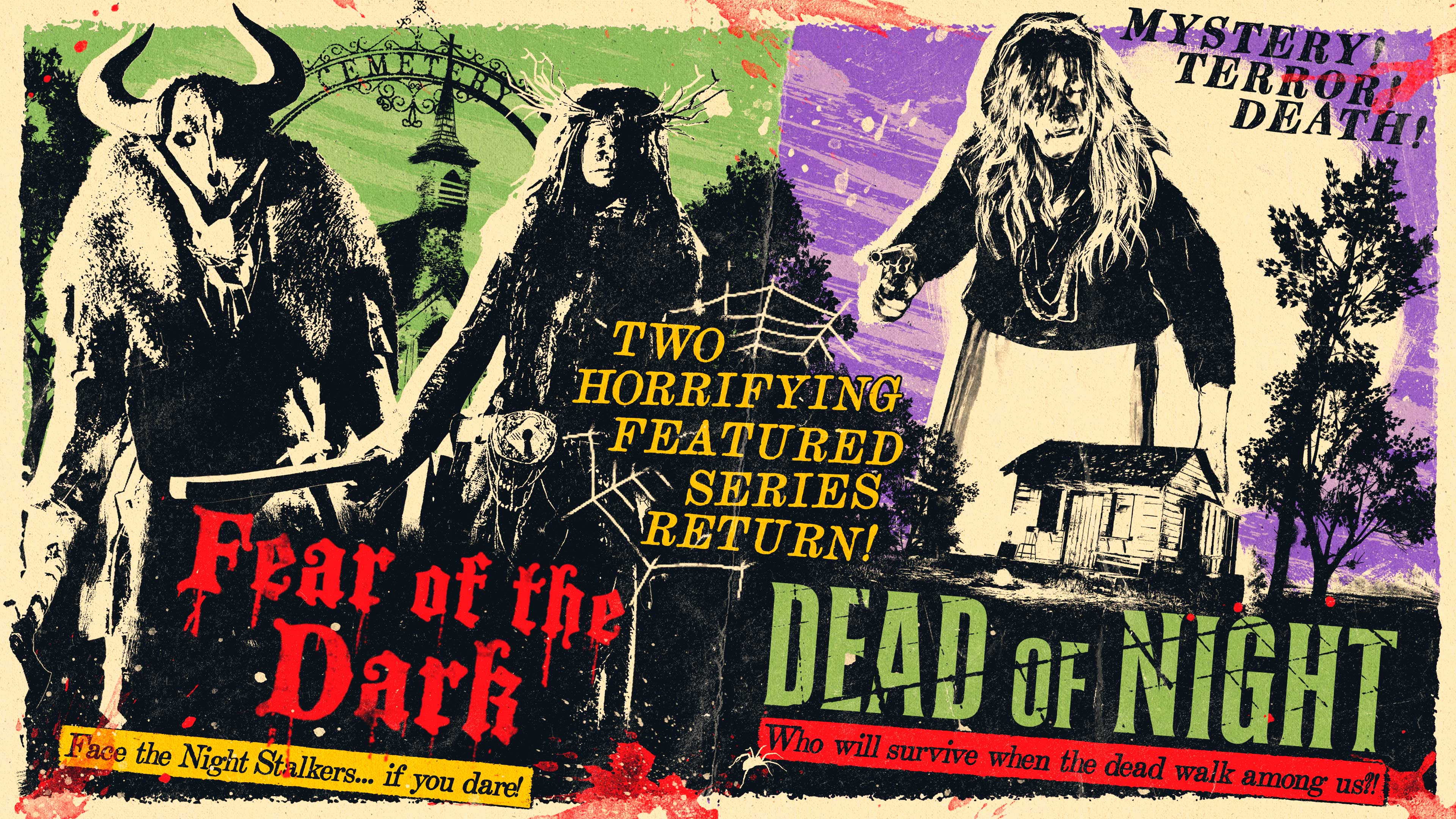 Arte das Séries em Destaque de Dia das Bruxas no Red Dead Online: modos Medo do Escuro e Na Calada da Noite