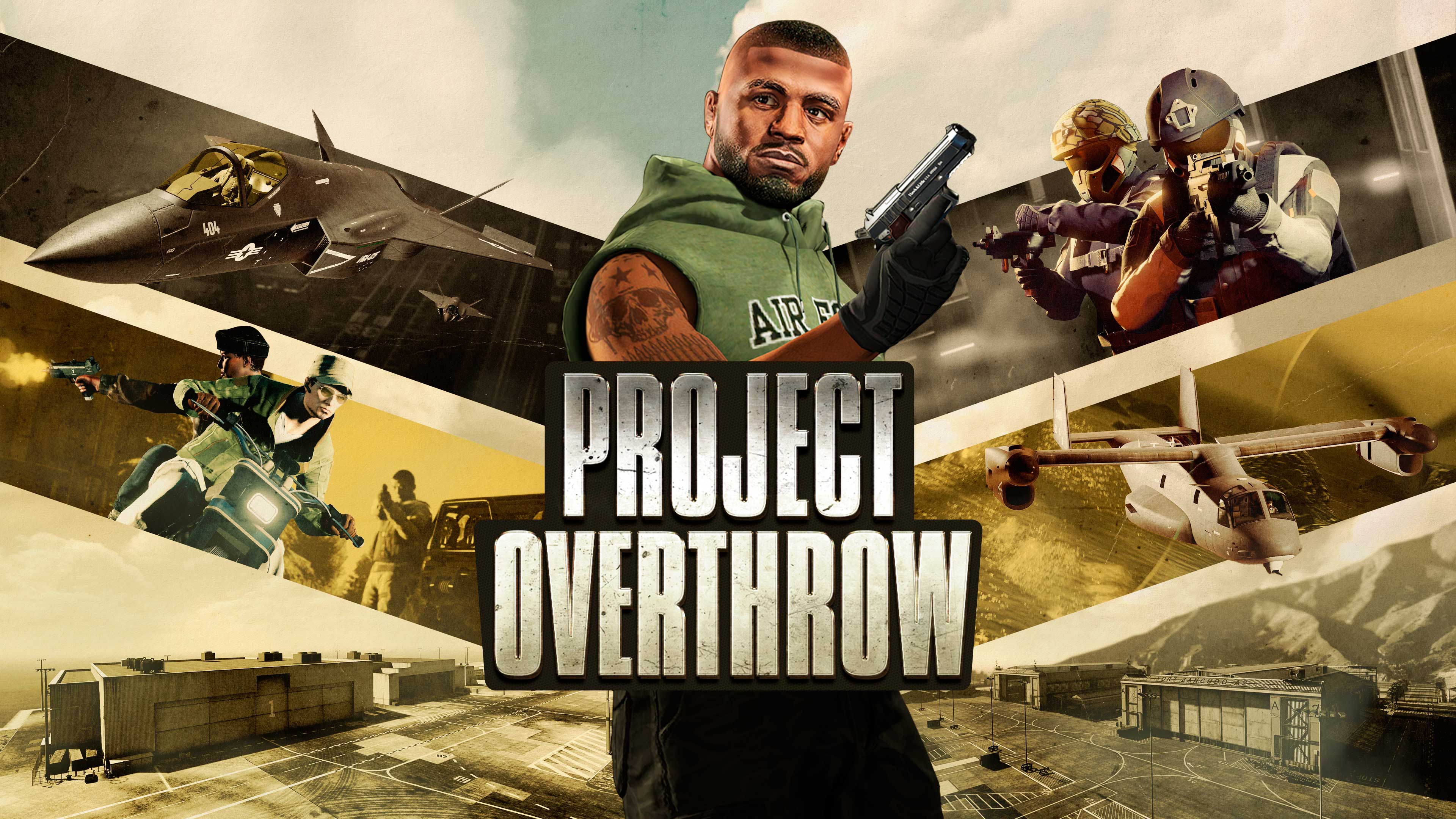 Poster e logo del Progetto Overthrow