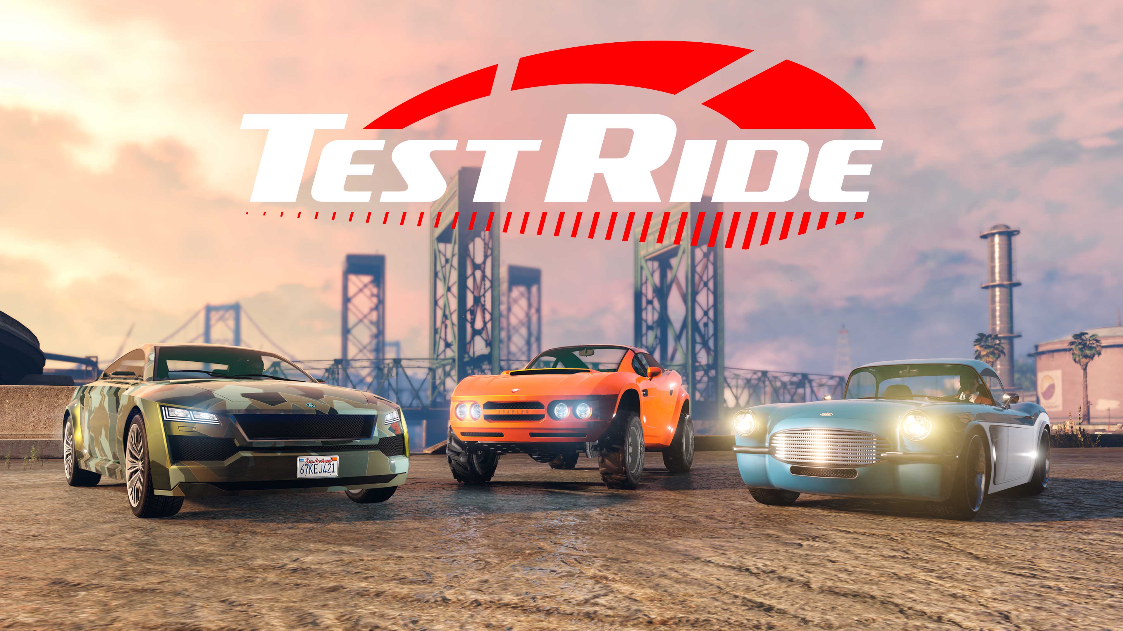 Immagine di GTA Online con il logo del veicolo di prova