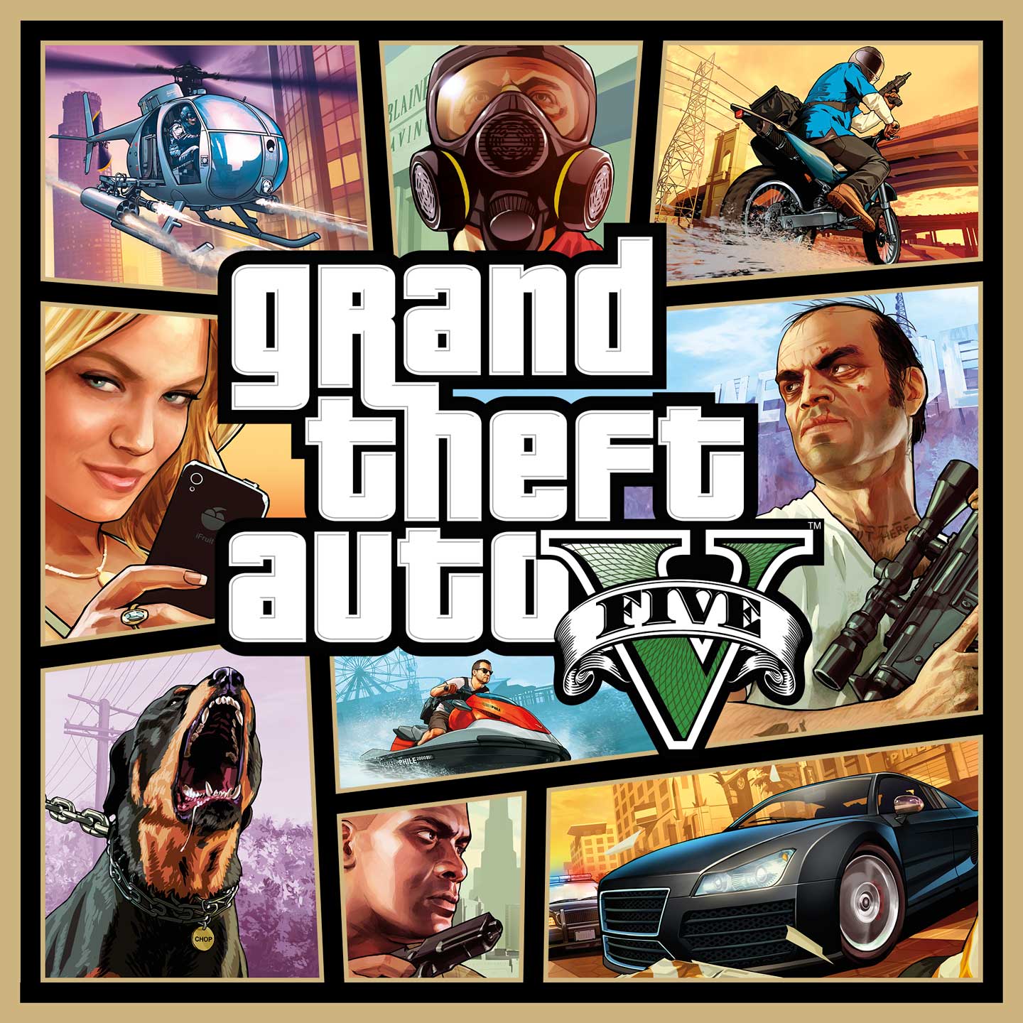 Capa de Grand Theft Auto V (GTA 5) para PlayStation 5; Xbox Series S e Xbox Series X.