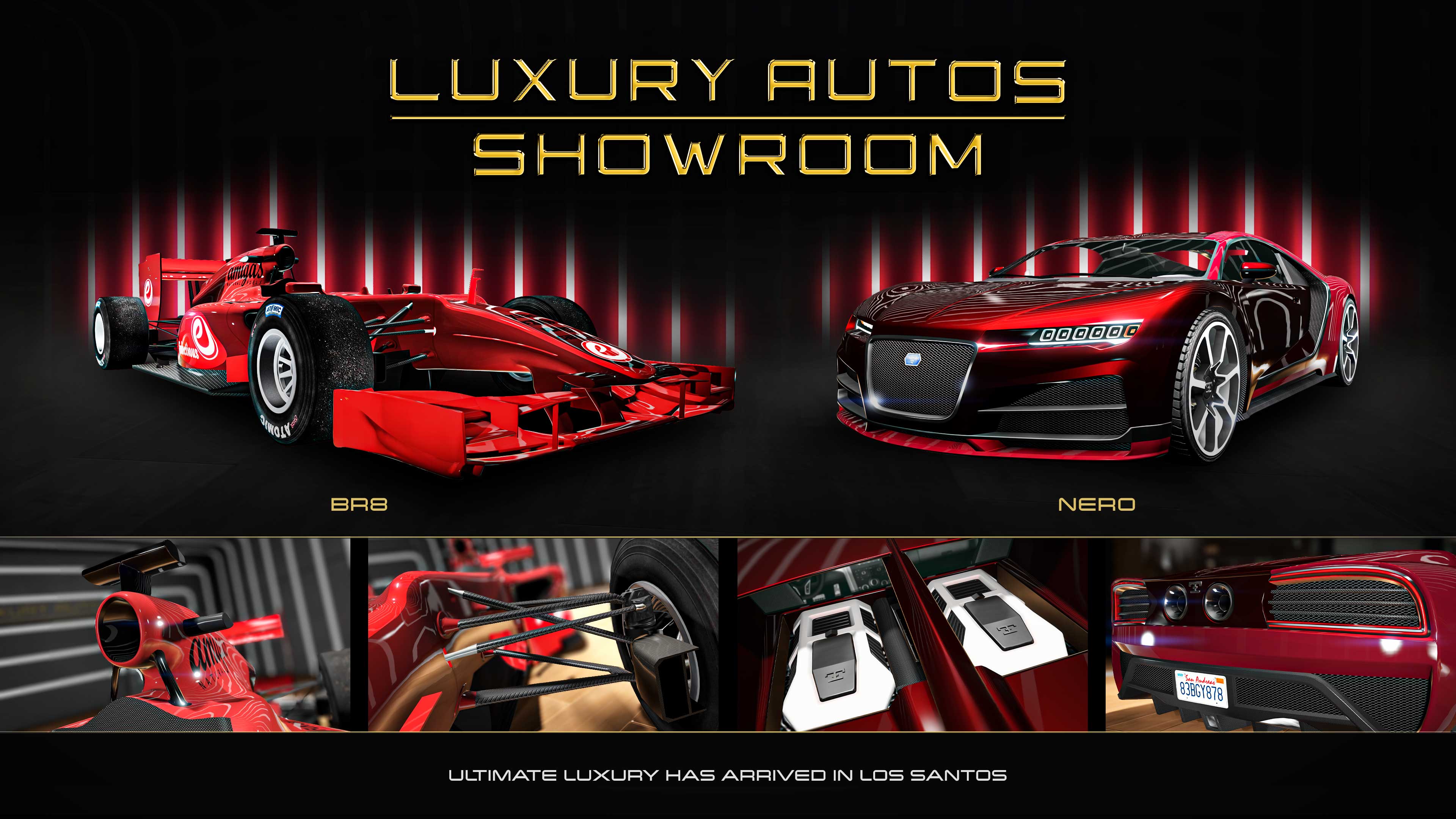 Poster dell’autosalone Luxury Autos