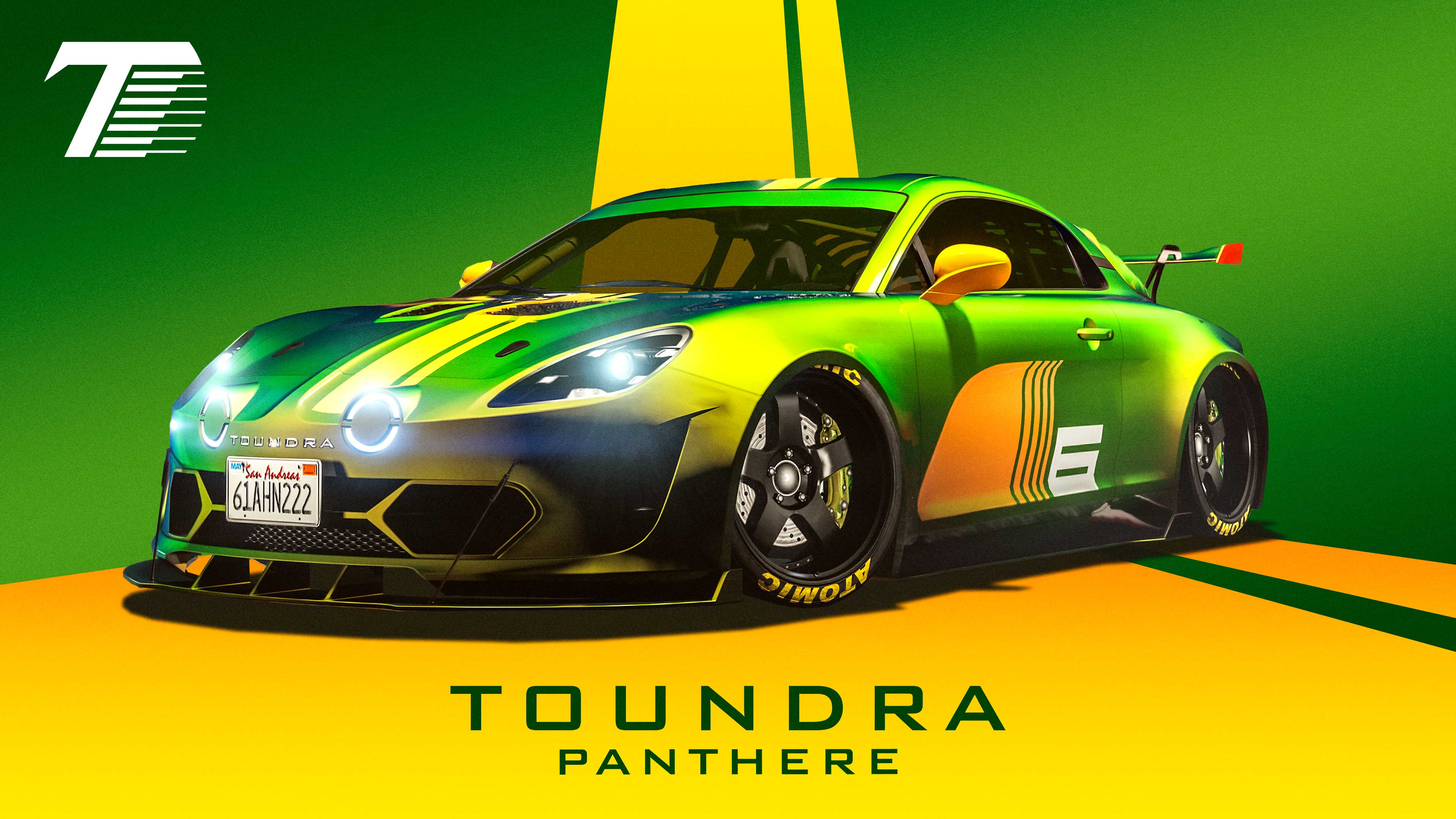 Pôster do carro esportivo Toundra Panthere