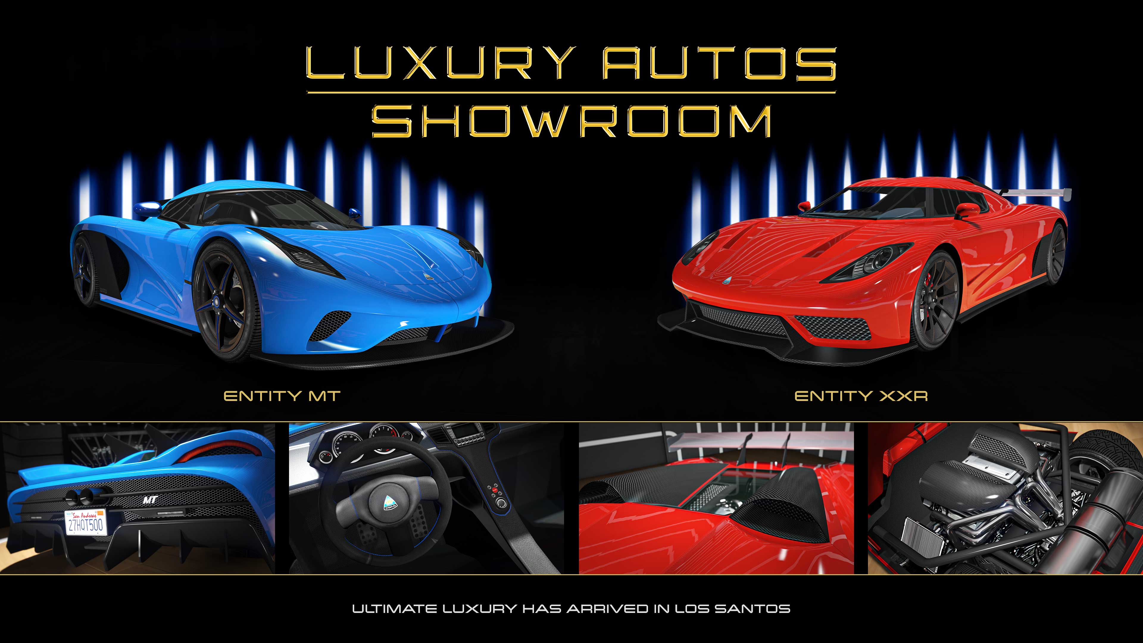 Poster dell'autosalone Luxury Autos