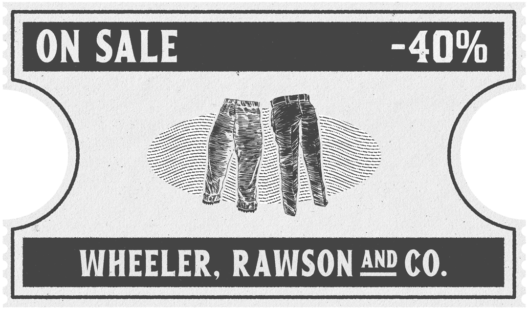 Chaparreras, pantalones y sarapes: 40% de descuento.