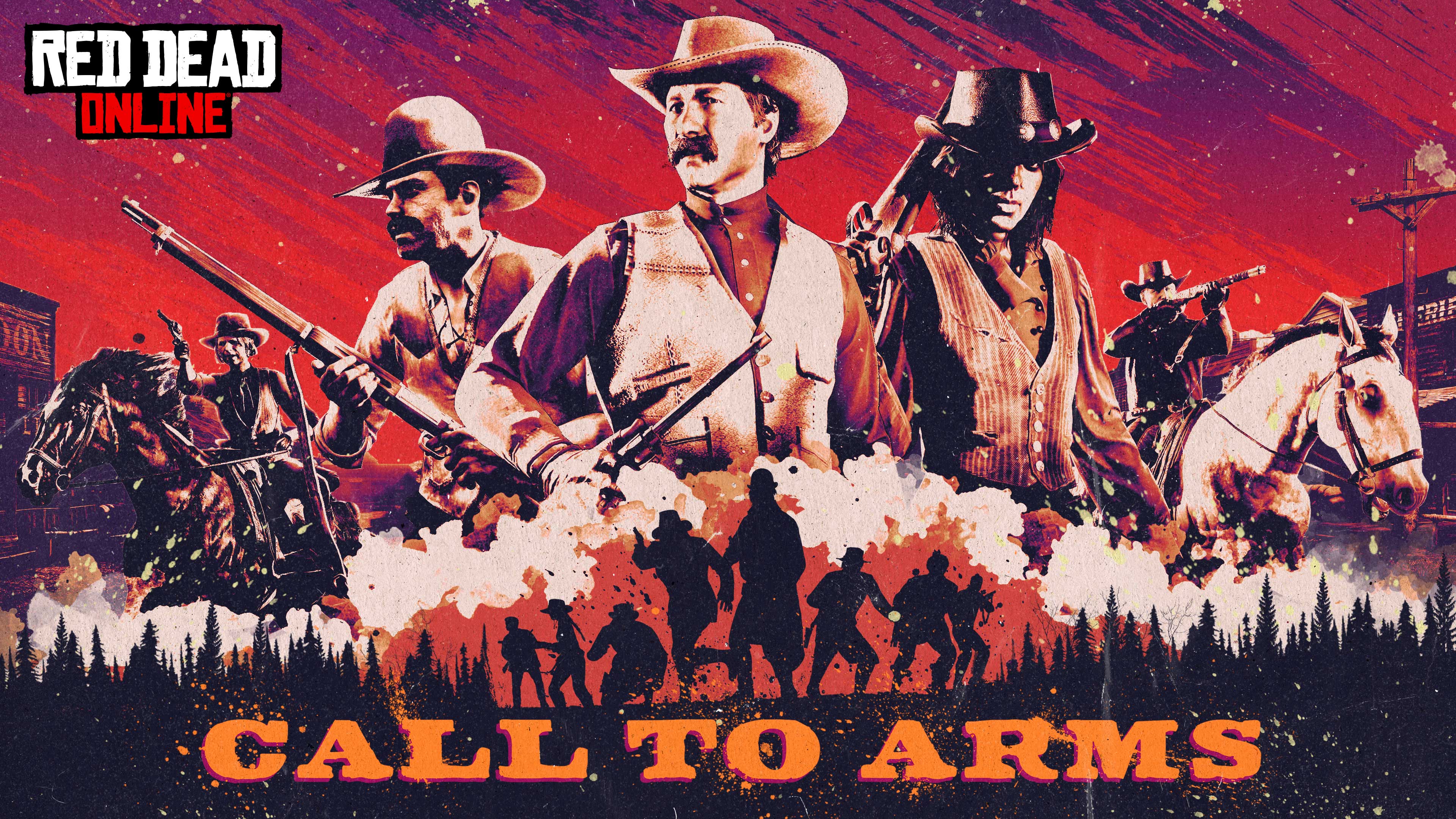 Cartel de Red Dead Online: A las armas