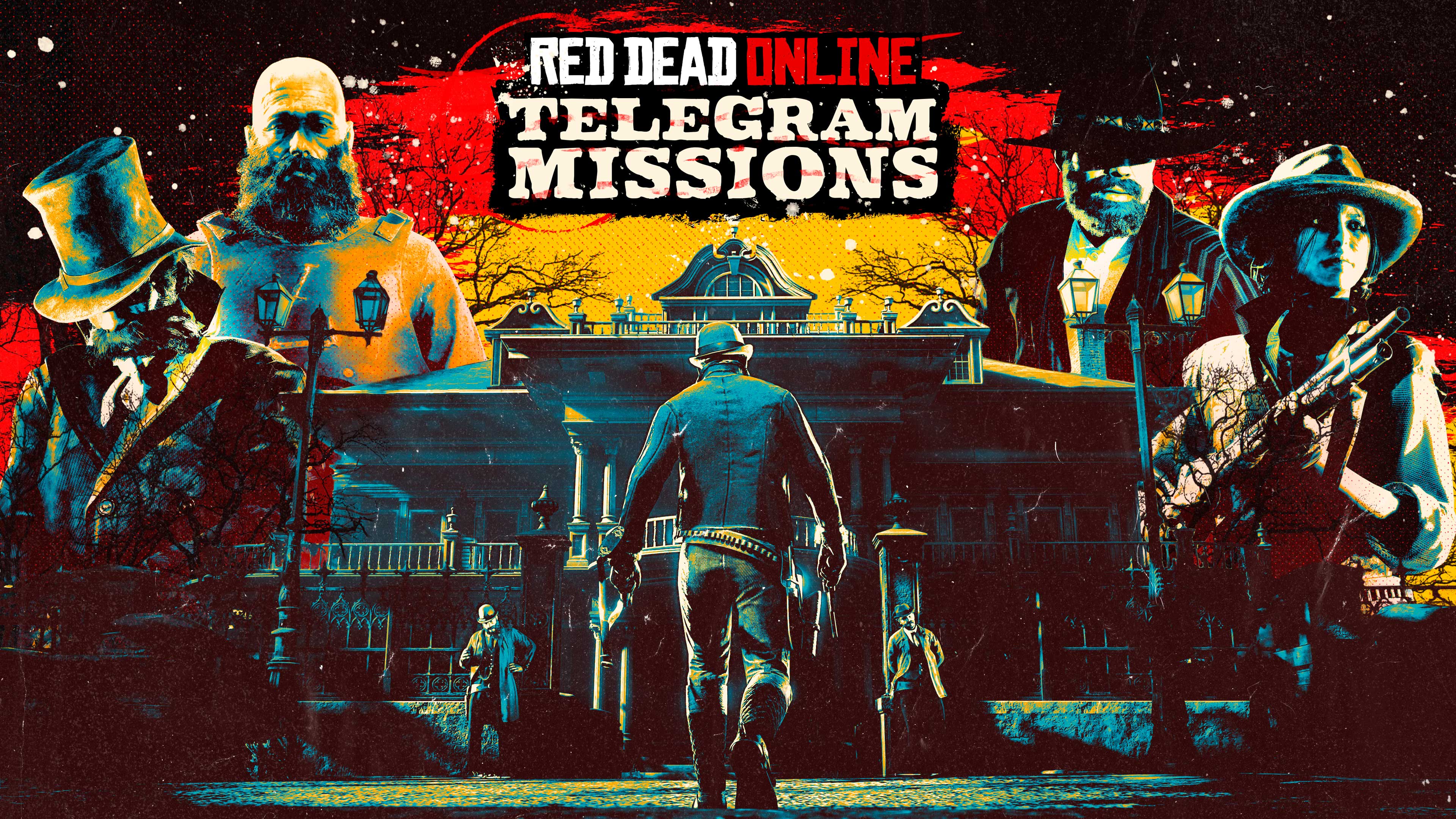 Pôster de missões de telegrama de Red Dead Online