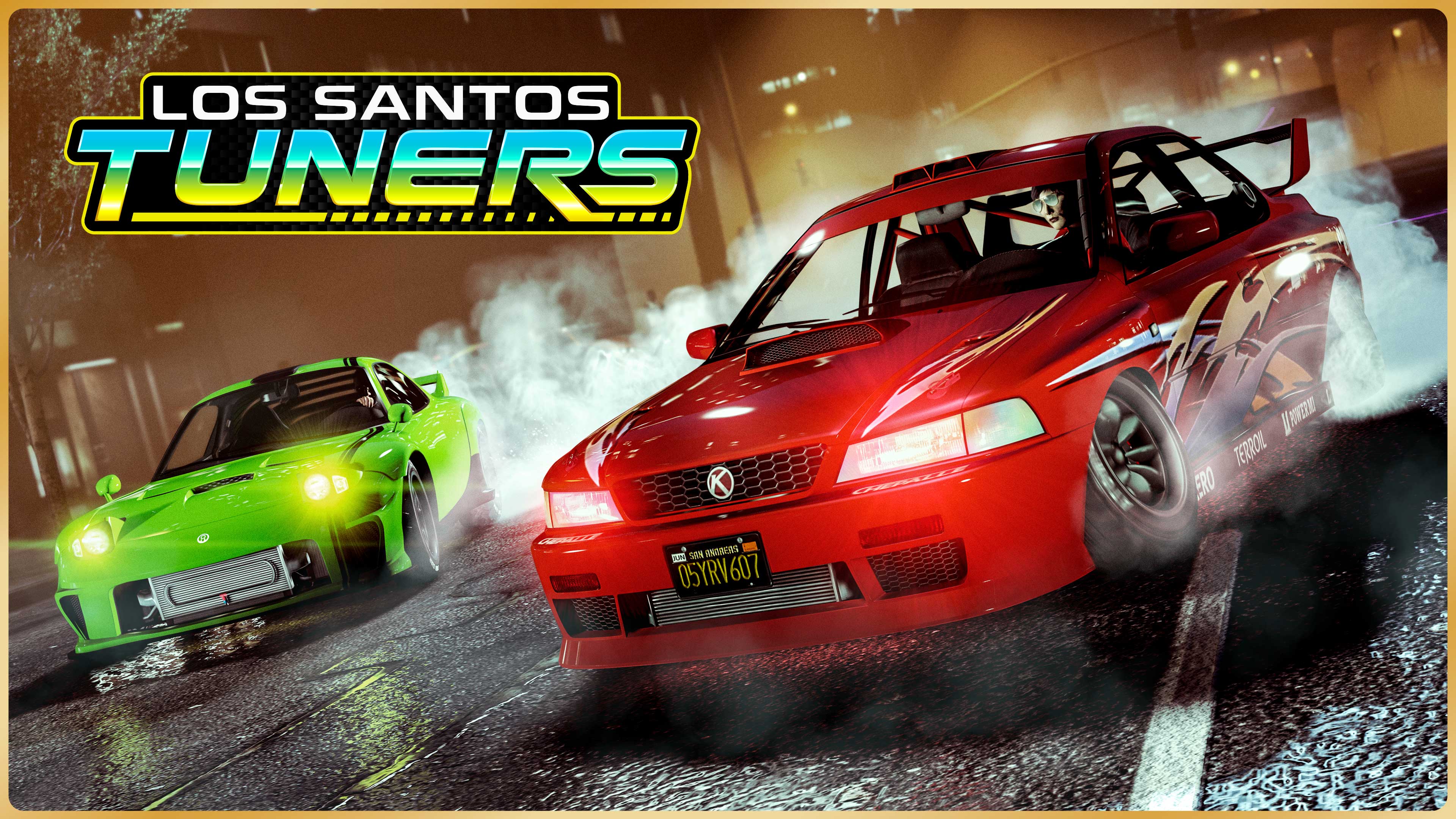 Logo e arte de GTA Online: Los Santos Tuners