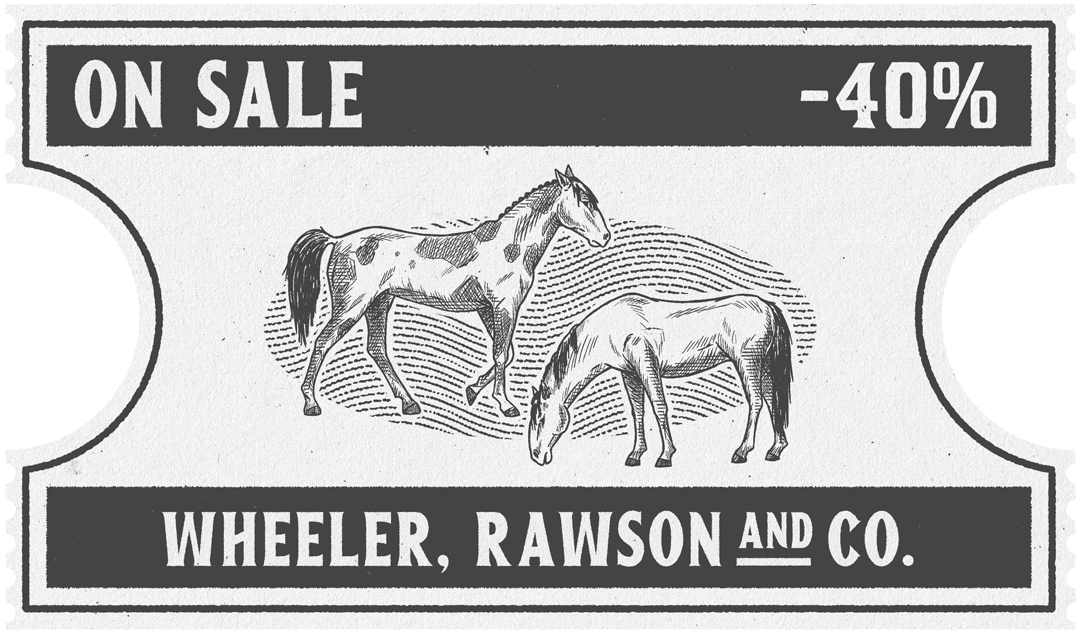 Caballos Mustang y Ardeneses. 40 porciento de descuento.