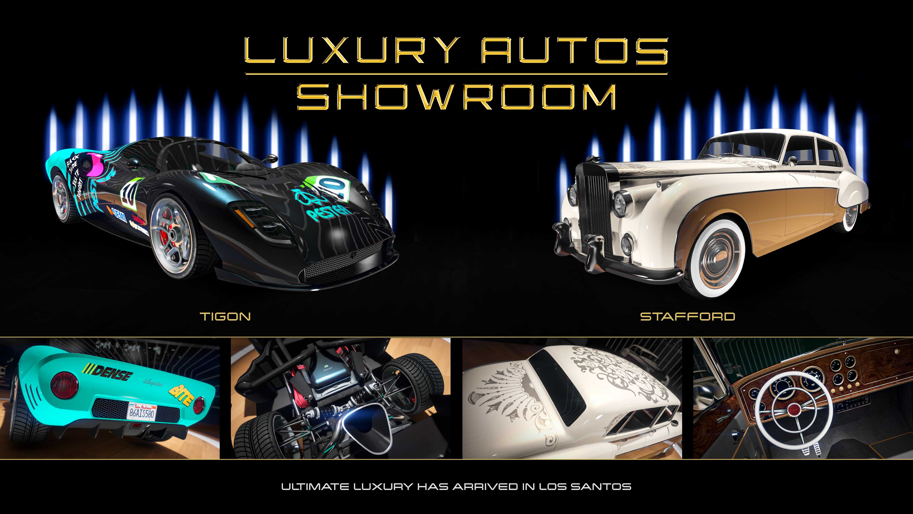 Poster dell'autosalone Luxury Autos