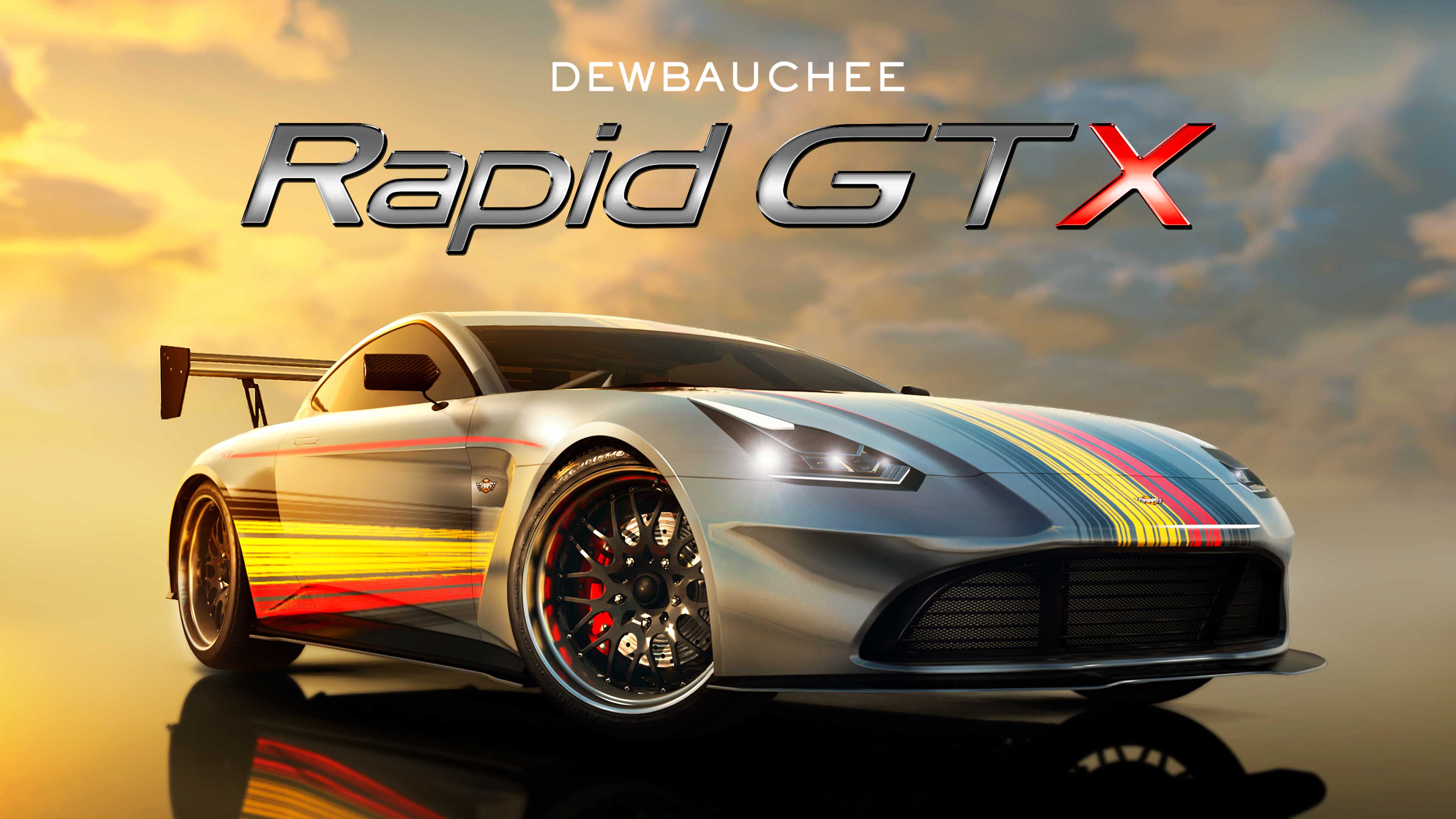 Blaze the Streets in the New Multi-Stripes Livery for the Dewbauchee Rapid GT X – Rockstar Games