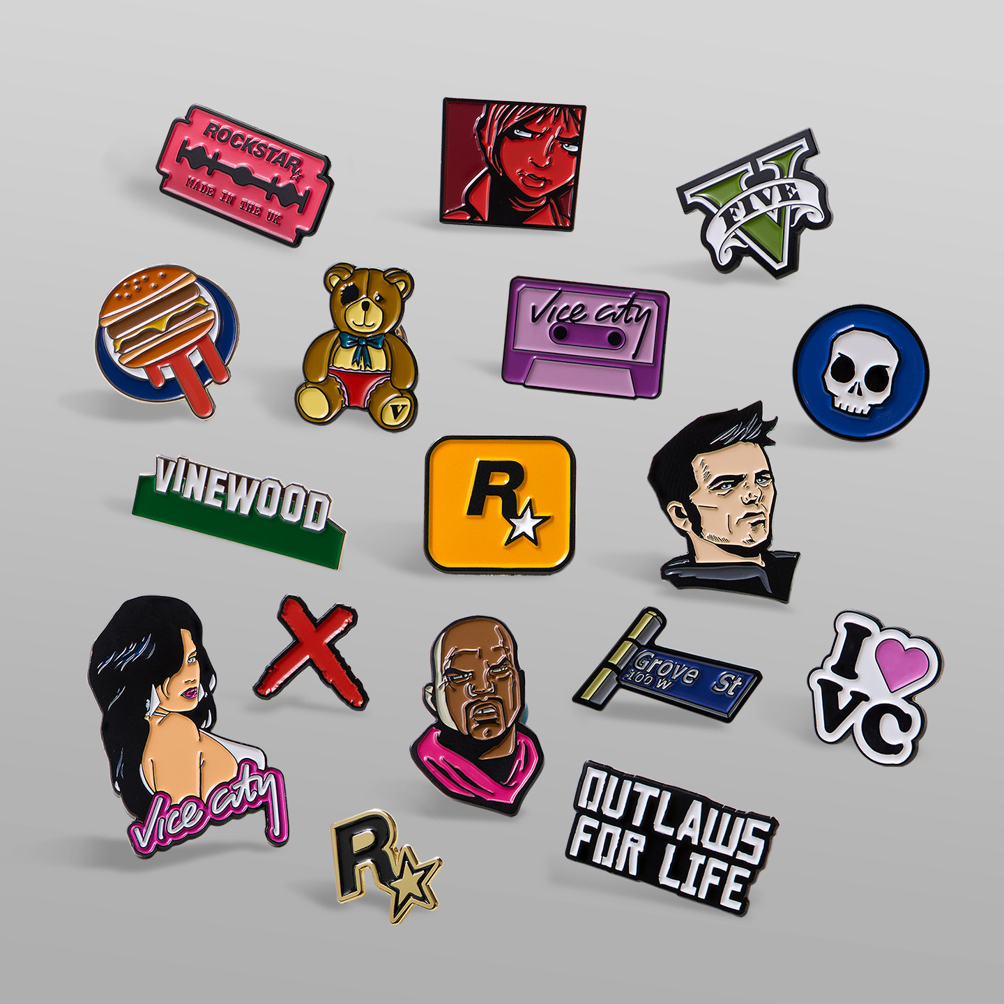 GTA Rockstar Games ロゴ キーホルダー New at the Rockstar Store