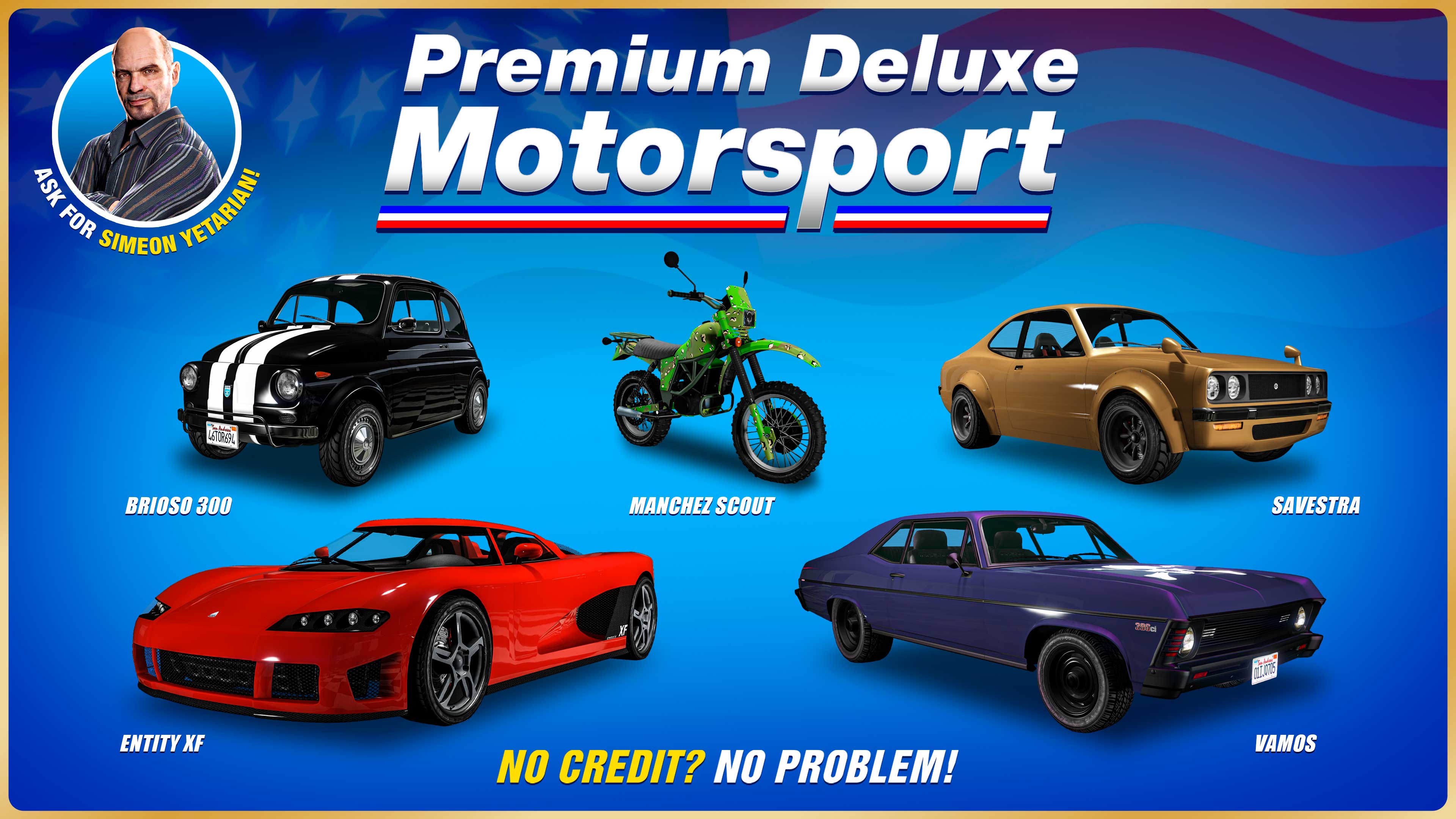 poster dell'autosalone Premium Deluxe Motorsport