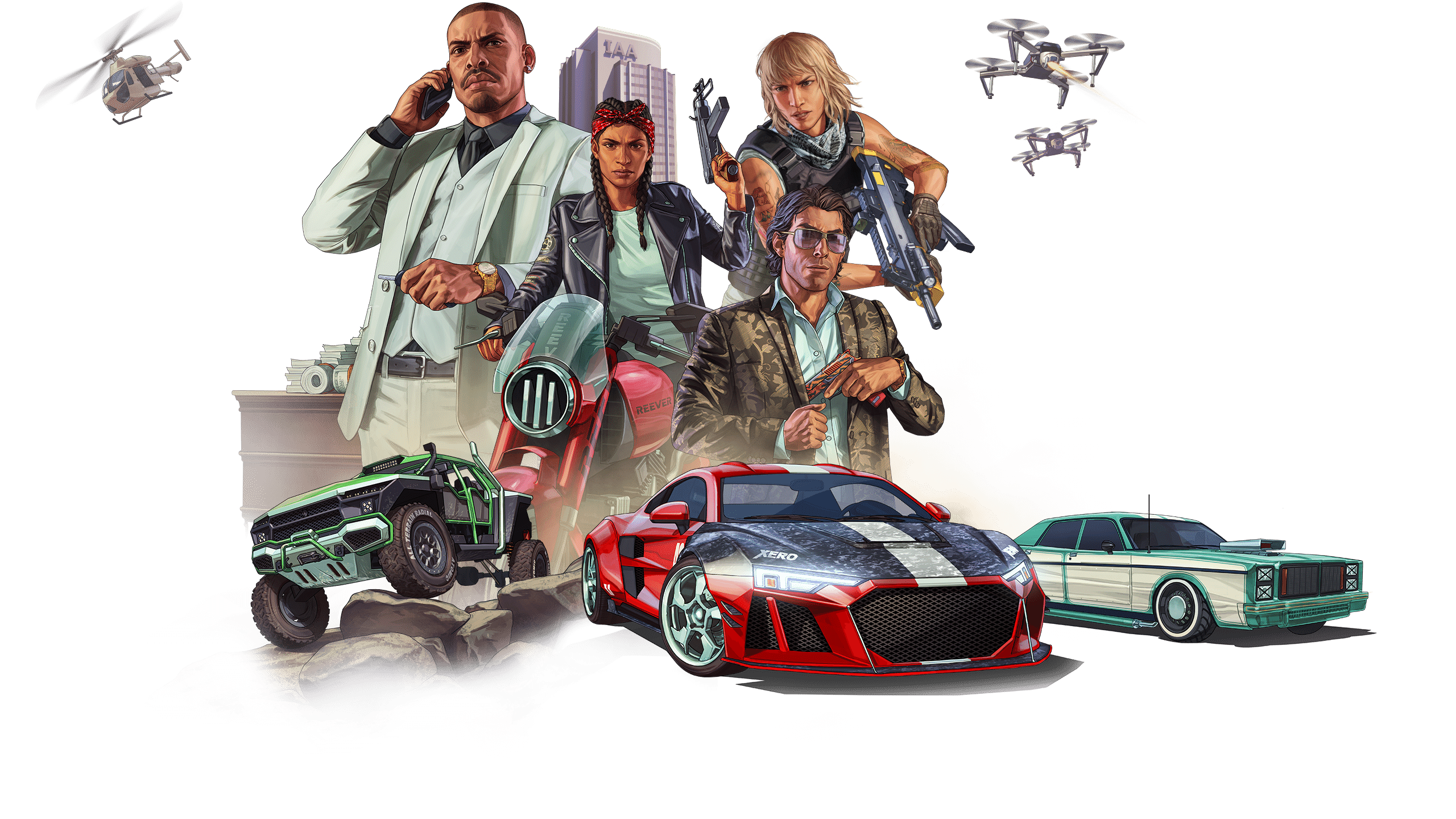 GTA Online Character Artworks PNG | Grand Theft Auto V